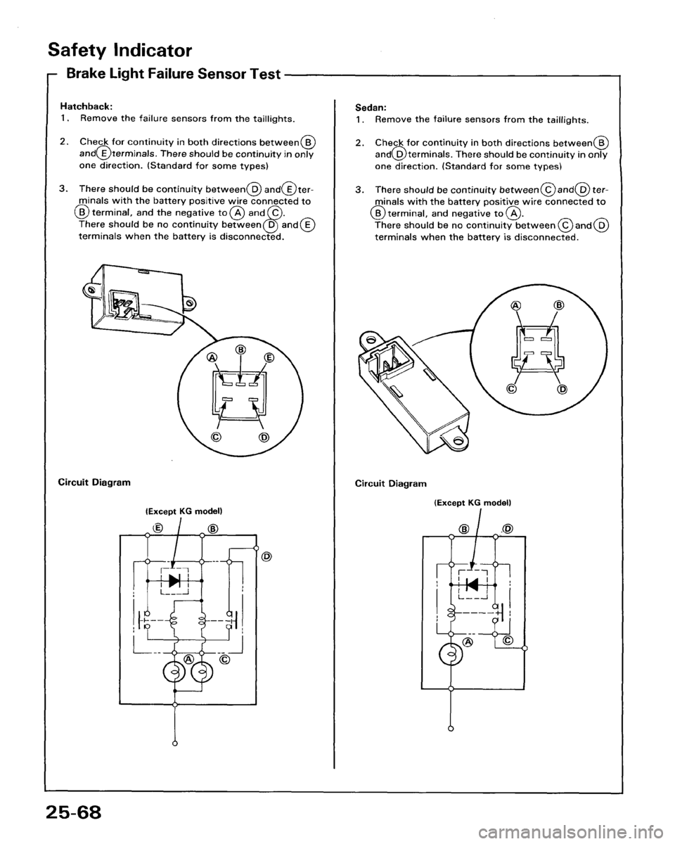 HONDA ACCORD 1986 CA / 3.G Workshop Manual 