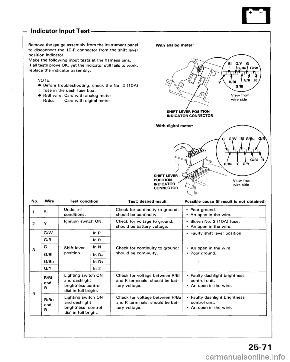 HONDA ACCORD 1986 CA / 3.G Workshop Manual 