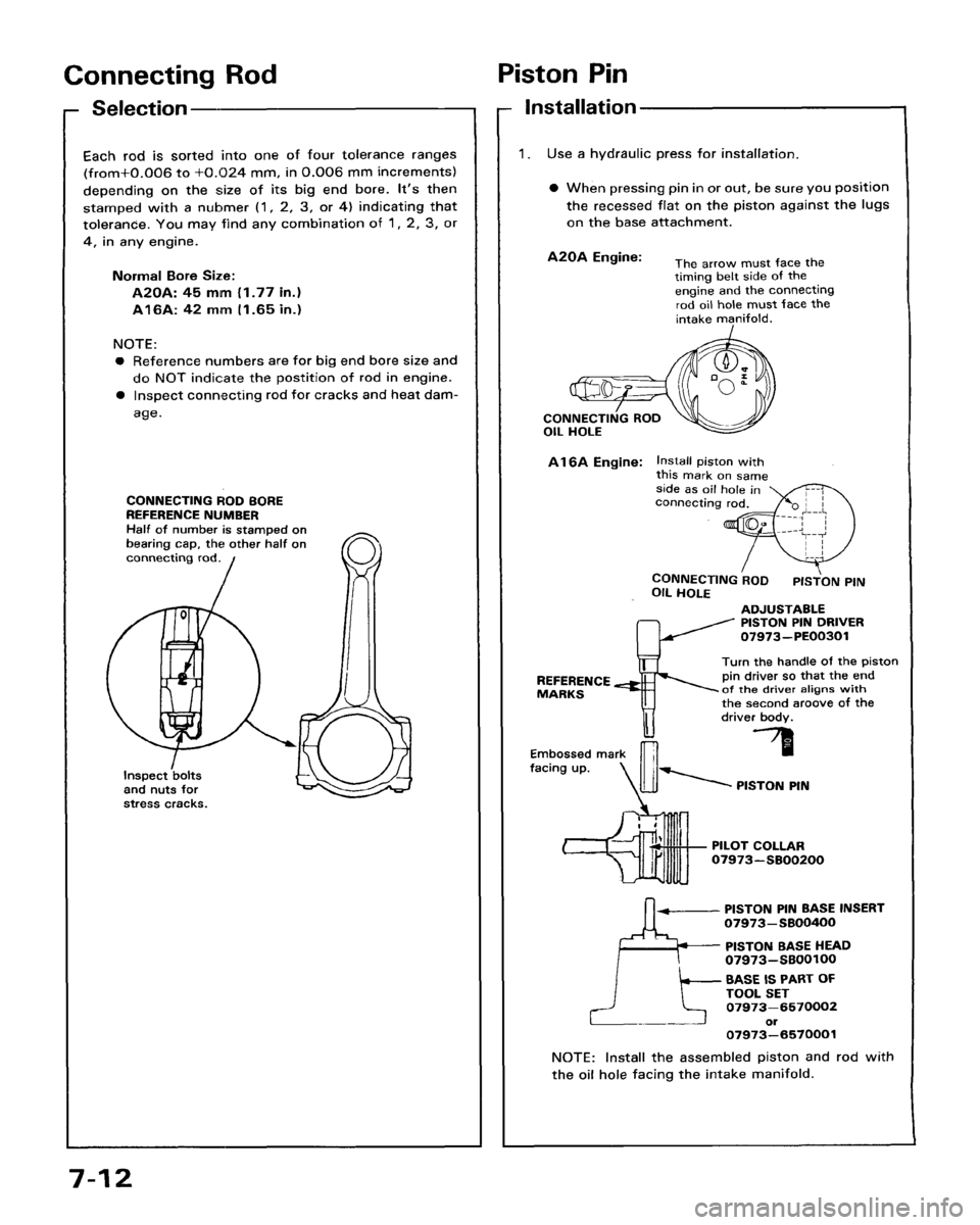 HONDA ACCORD 1986 CA / 3.G Owners Manual 