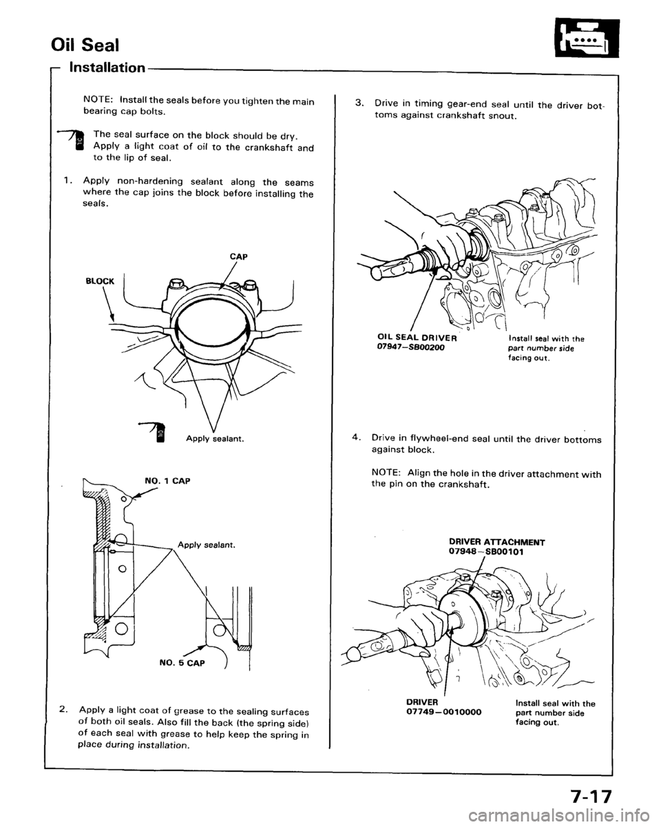 HONDA ACCORD 1986 CA / 3.G Owners Manual 