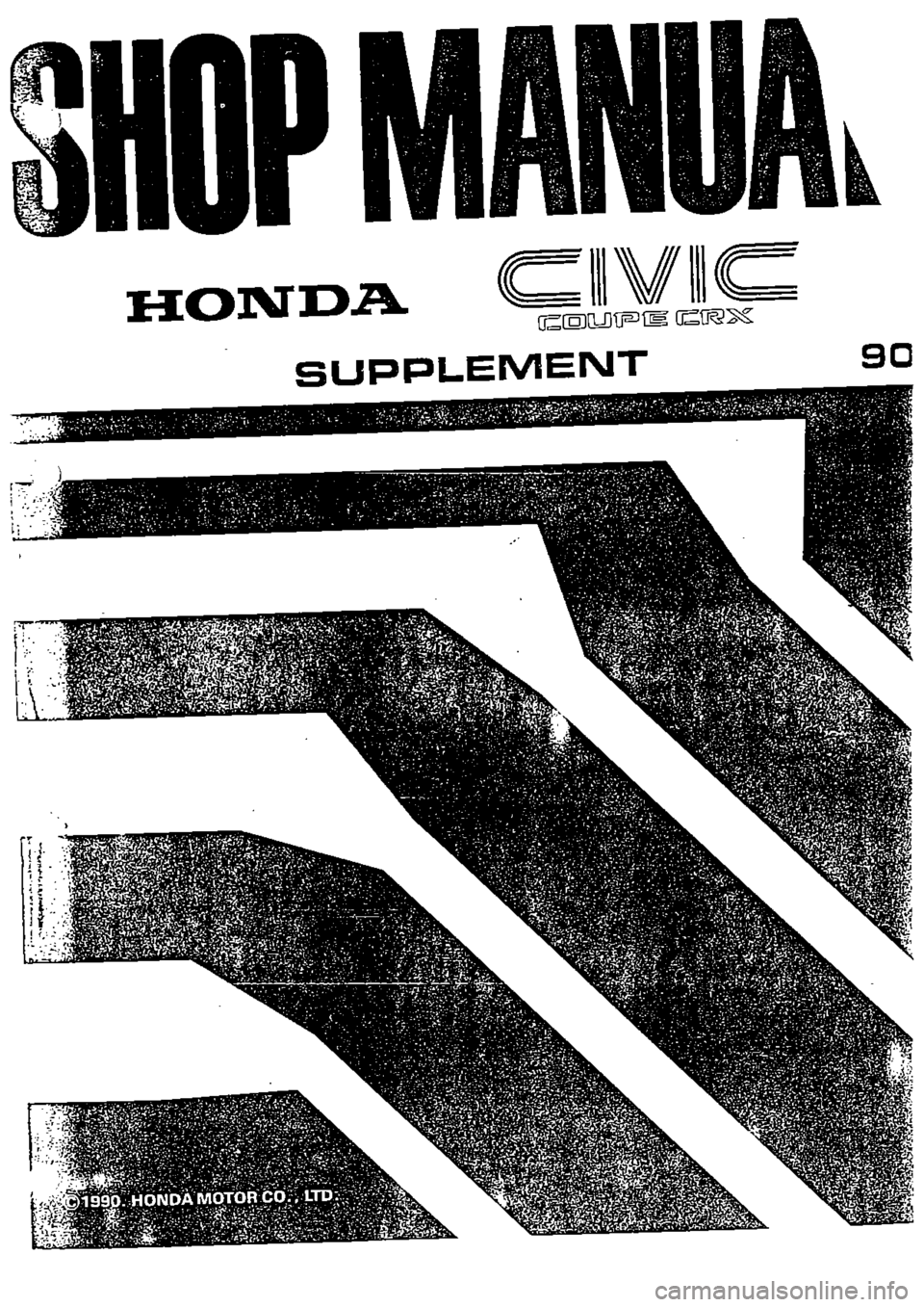 HONDA CIVIC 1990 4.G Supplement Workshop Manual 
