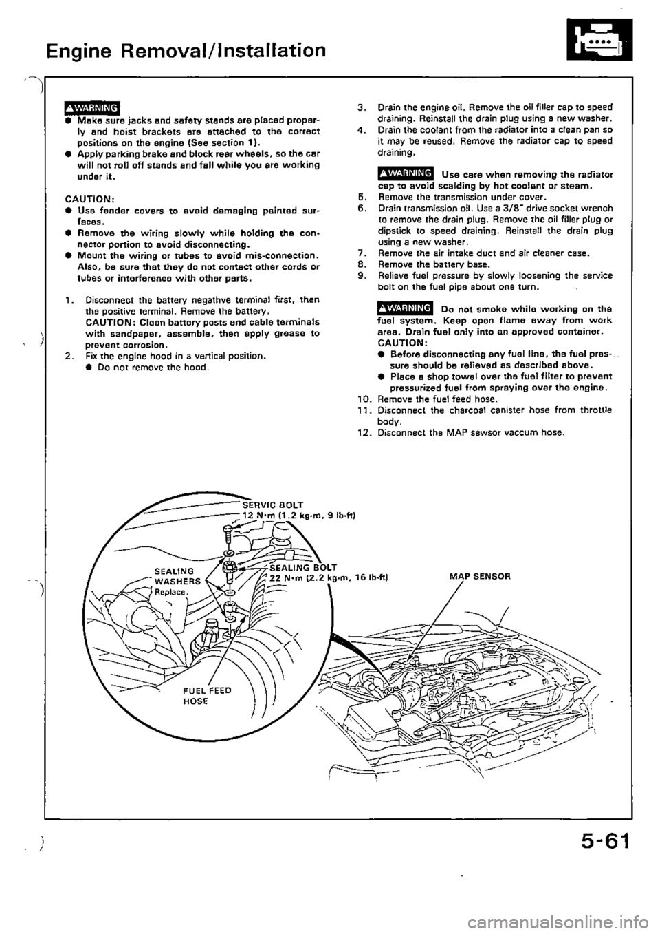 HONDA CIVIC 1989 4.G Supplement Workshop Manual HONDA CIVIC 1989 4.G Supplement Workshop Manual