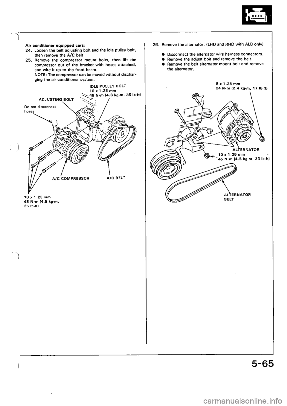 HONDA CIVIC 1989 4.G Supplement Workshop Manual HONDA CIVIC 1989 4.G Supplement Workshop Manual