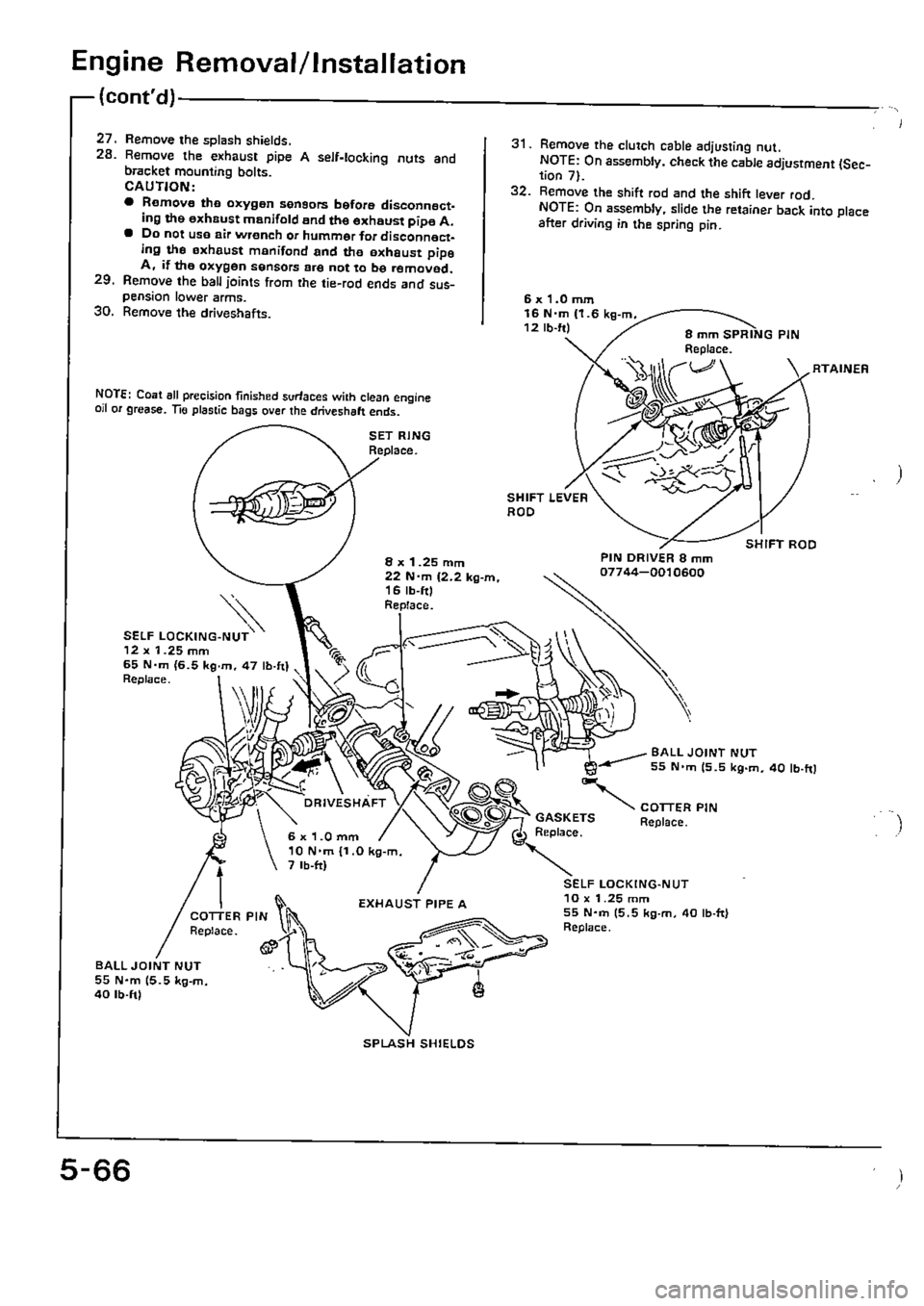 HONDA CIVIC 1989 4.G Supplement Workshop Manual HONDA CIVIC 1989 4.G Supplement Workshop Manual
