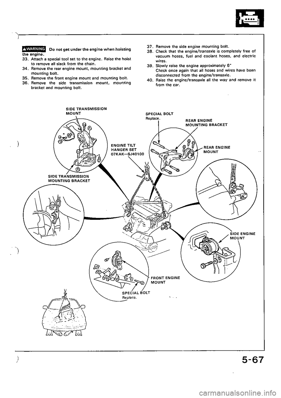 HONDA CIVIC 1989 4.G Supplement Workshop Manual HONDA CIVIC 1989 4.G Supplement Workshop Manual