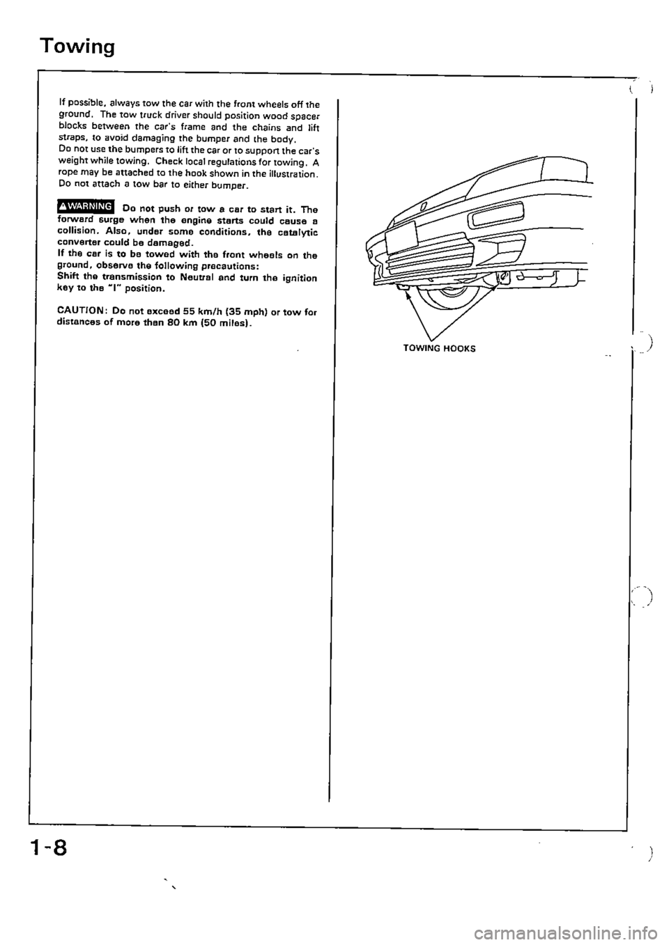 HONDA CIVIC 1989 4.G Supplement User Guide HONDA CIVIC 1989 4.G Supplement User Guide