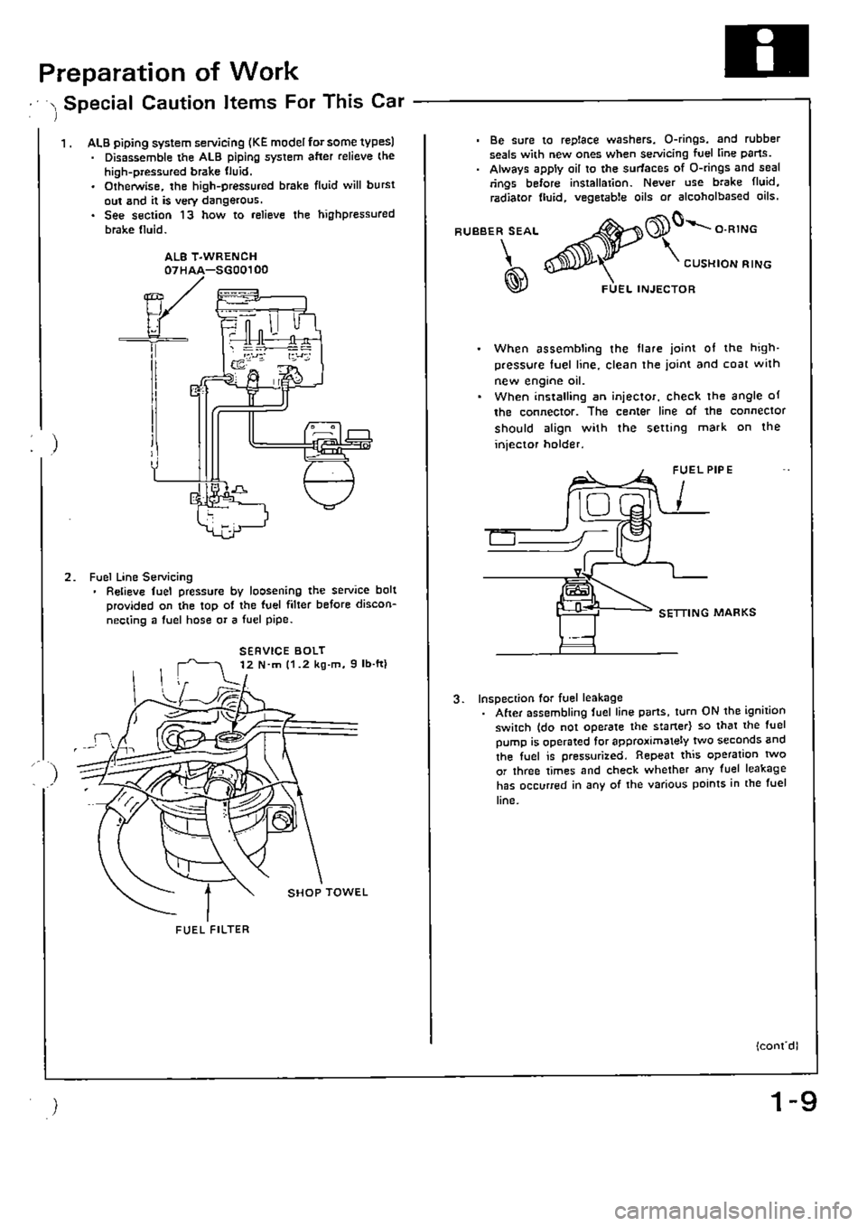 HONDA CIVIC 1989 4.G Supplement User Guide HONDA CIVIC 1989 4.G Supplement User Guide