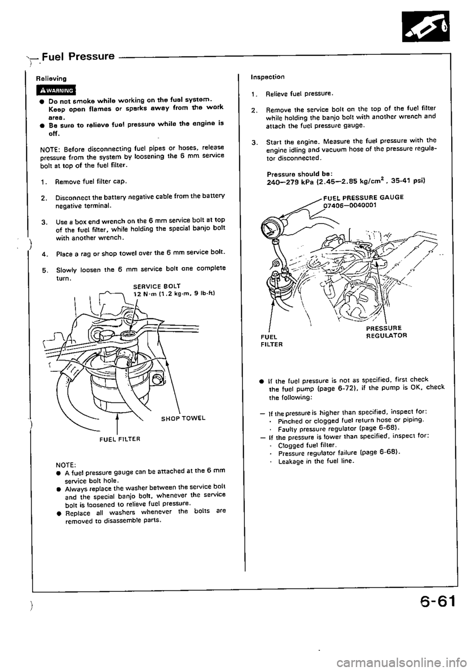 HONDA CIVIC 1989 4.G Supplement Workshop Manual HONDA CIVIC 1989 4.G Supplement Workshop Manual