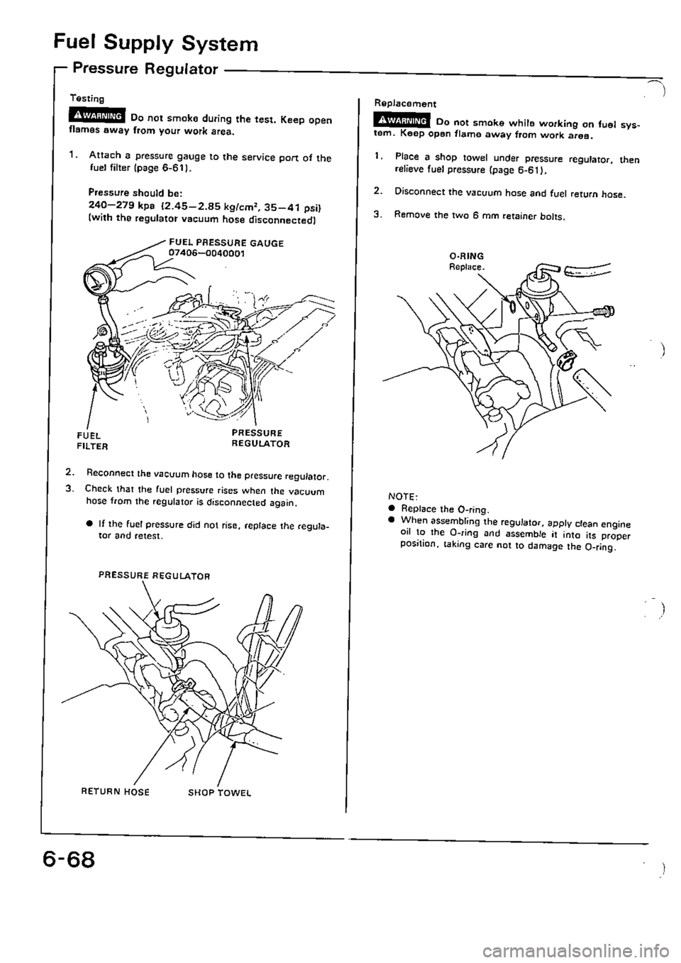 HONDA CIVIC 1989 4.G Supplement Workshop Manual HONDA CIVIC 1989 4.G Supplement Workshop Manual