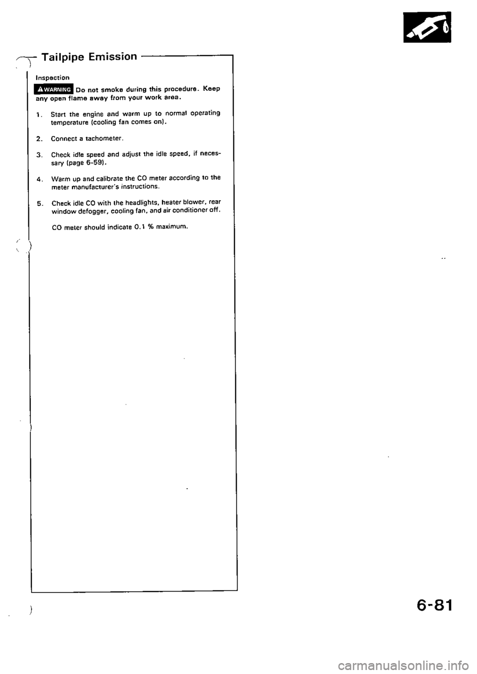 HONDA CIVIC 1989 4.G Supplement Workshop Manual HONDA CIVIC 1989 4.G Supplement Workshop Manual