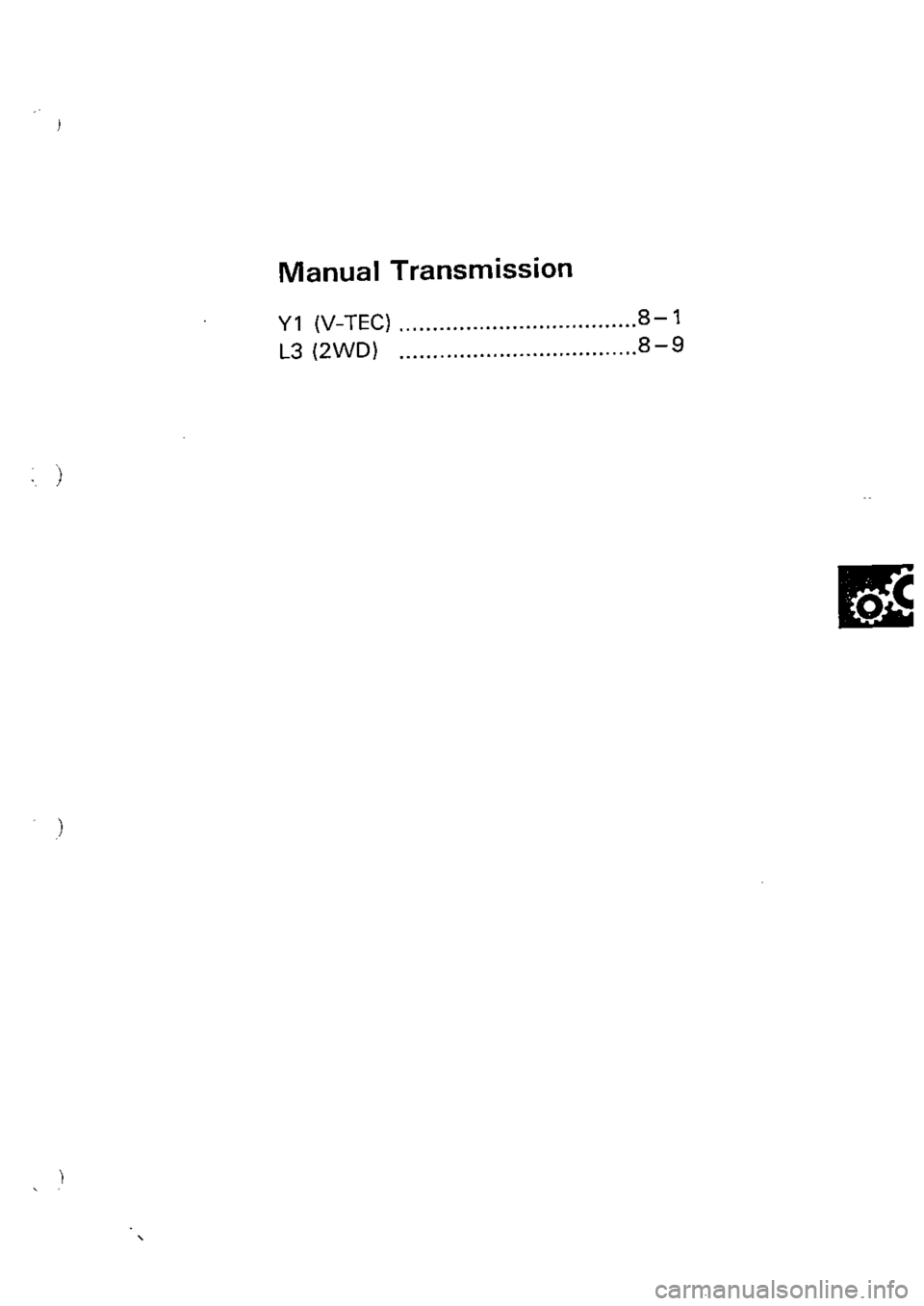 HONDA CIVIC 1989 4.G Supplement Workshop Manual HONDA CIVIC 1989 4.G Supplement Workshop Manual