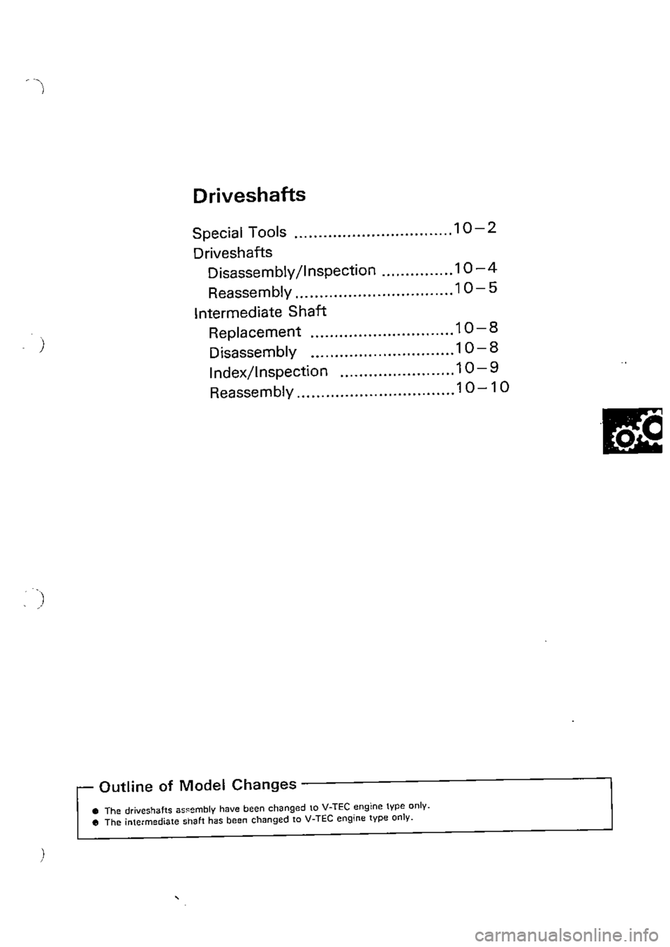 HONDA CIVIC 1988 4.G Supplement Workshop Manual HONDA CIVIC 1988 4.G Supplement Workshop Manual