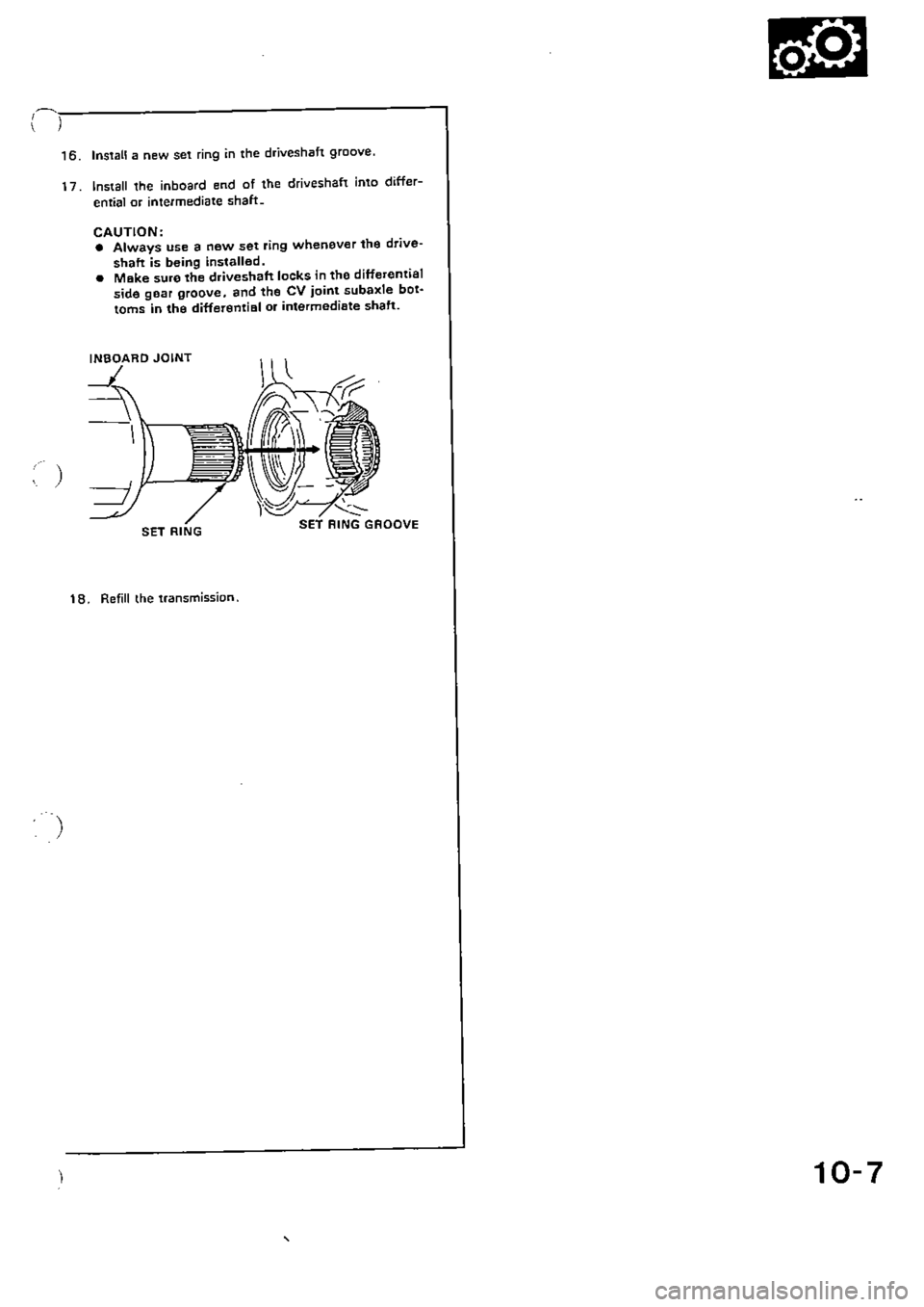 HONDA CIVIC 1988 4.G Supplement Workshop Manual HONDA CIVIC 1988 4.G Supplement Workshop Manual