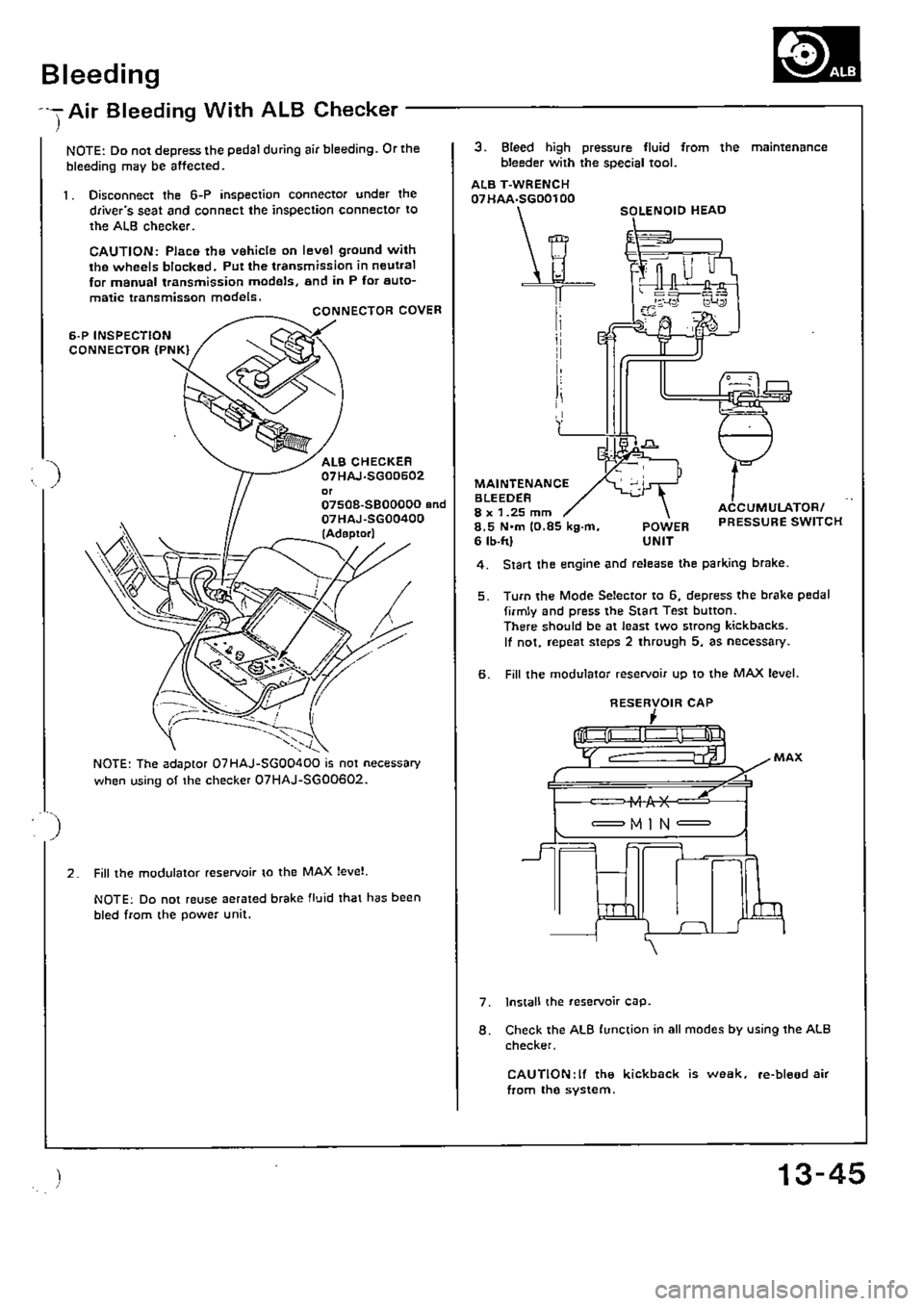 HONDA CIVIC 1988 4.G Supplement Workshop Manual HONDA CIVIC 1988 4.G Supplement Workshop Manual