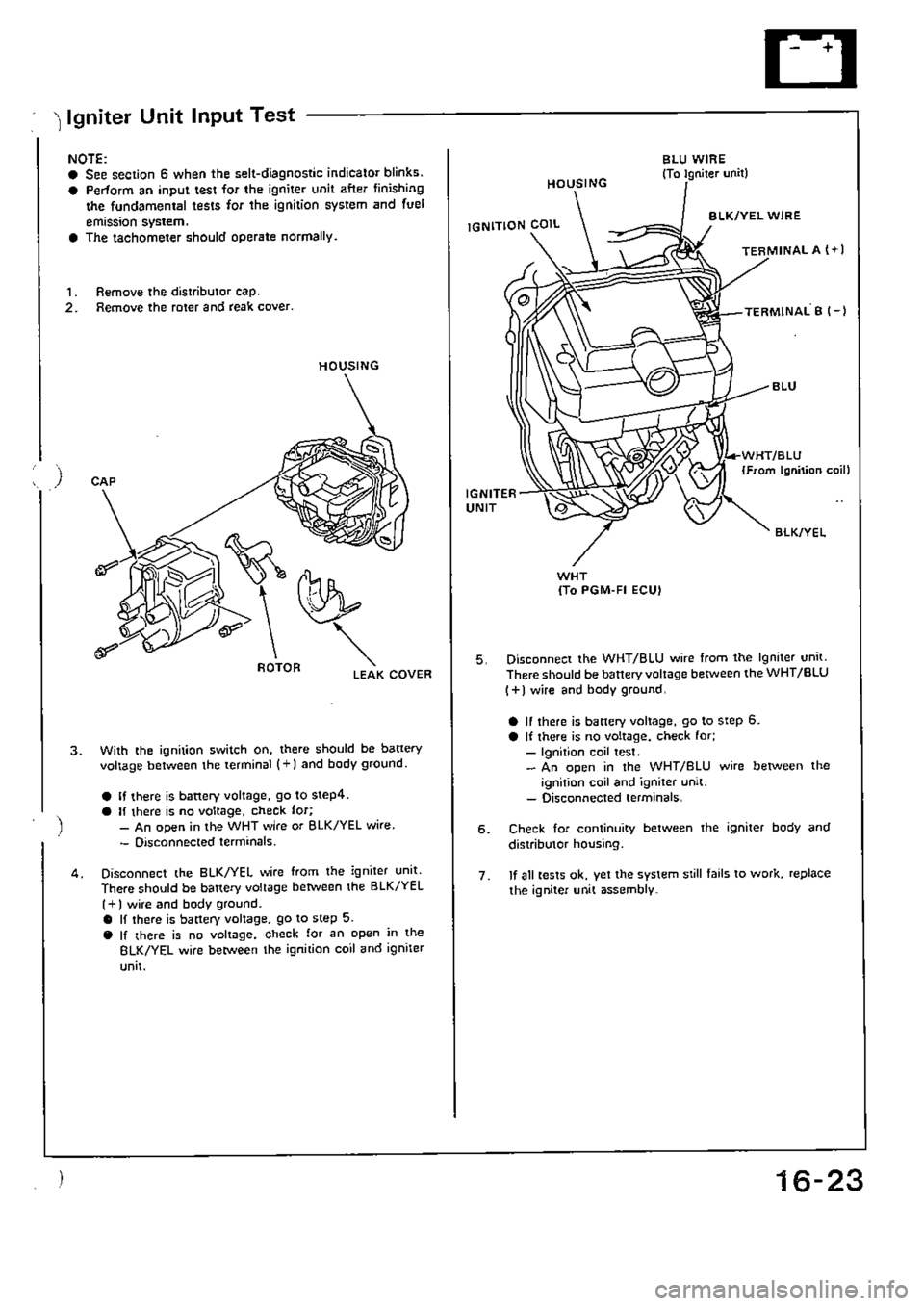 HONDA CIVIC 1989 4.G Supplement Workshop Manual HONDA CIVIC 1989 4.G Supplement Workshop Manual