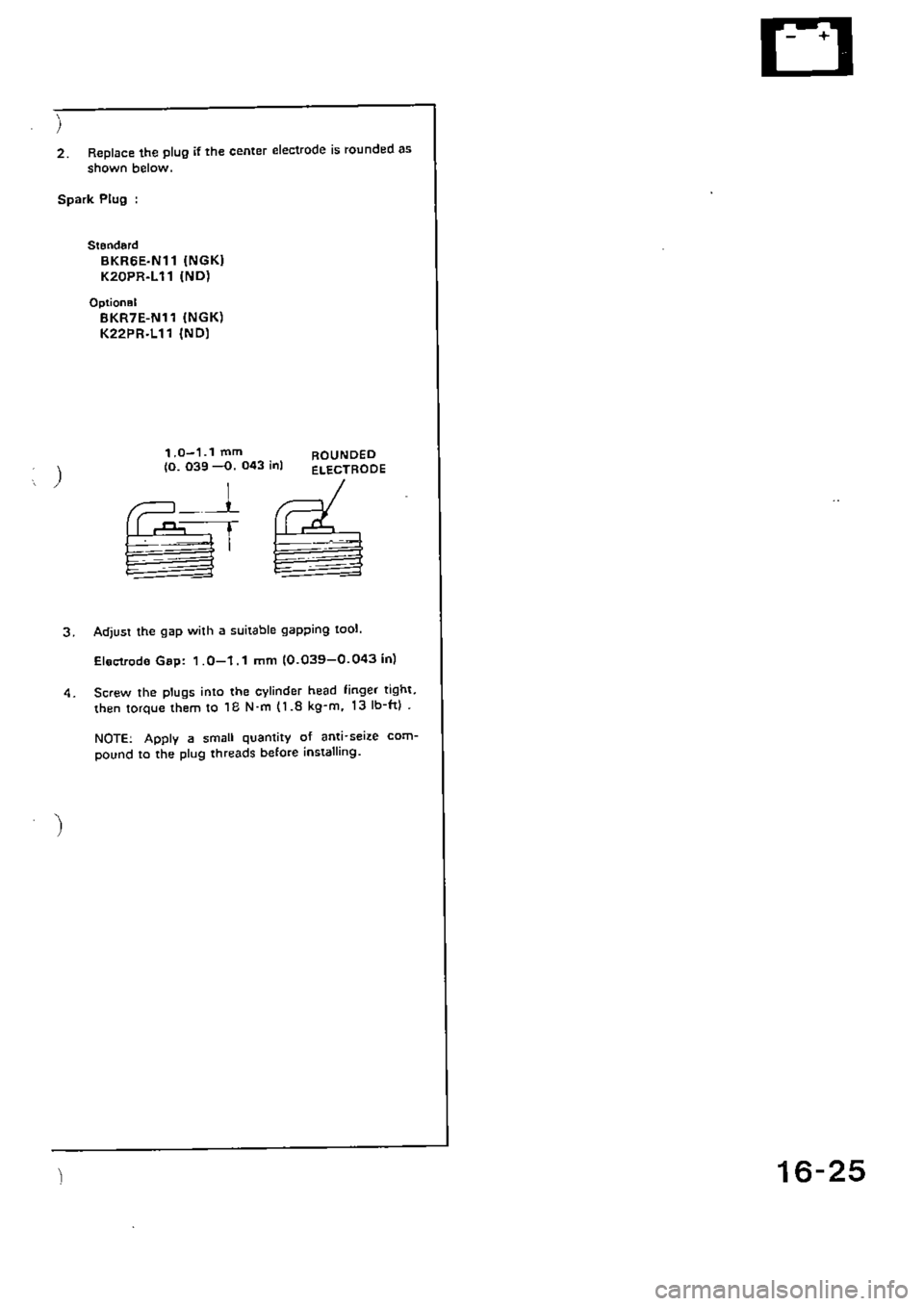 HONDA CIVIC 1989 4.G Supplement Workshop Manual HONDA CIVIC 1989 4.G Supplement Workshop Manual
