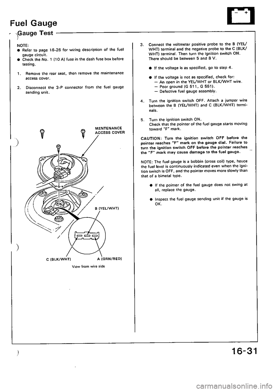 HONDA CIVIC 1988 4.G Supplement Workshop Manual HONDA CIVIC 1988 4.G Supplement Workshop Manual