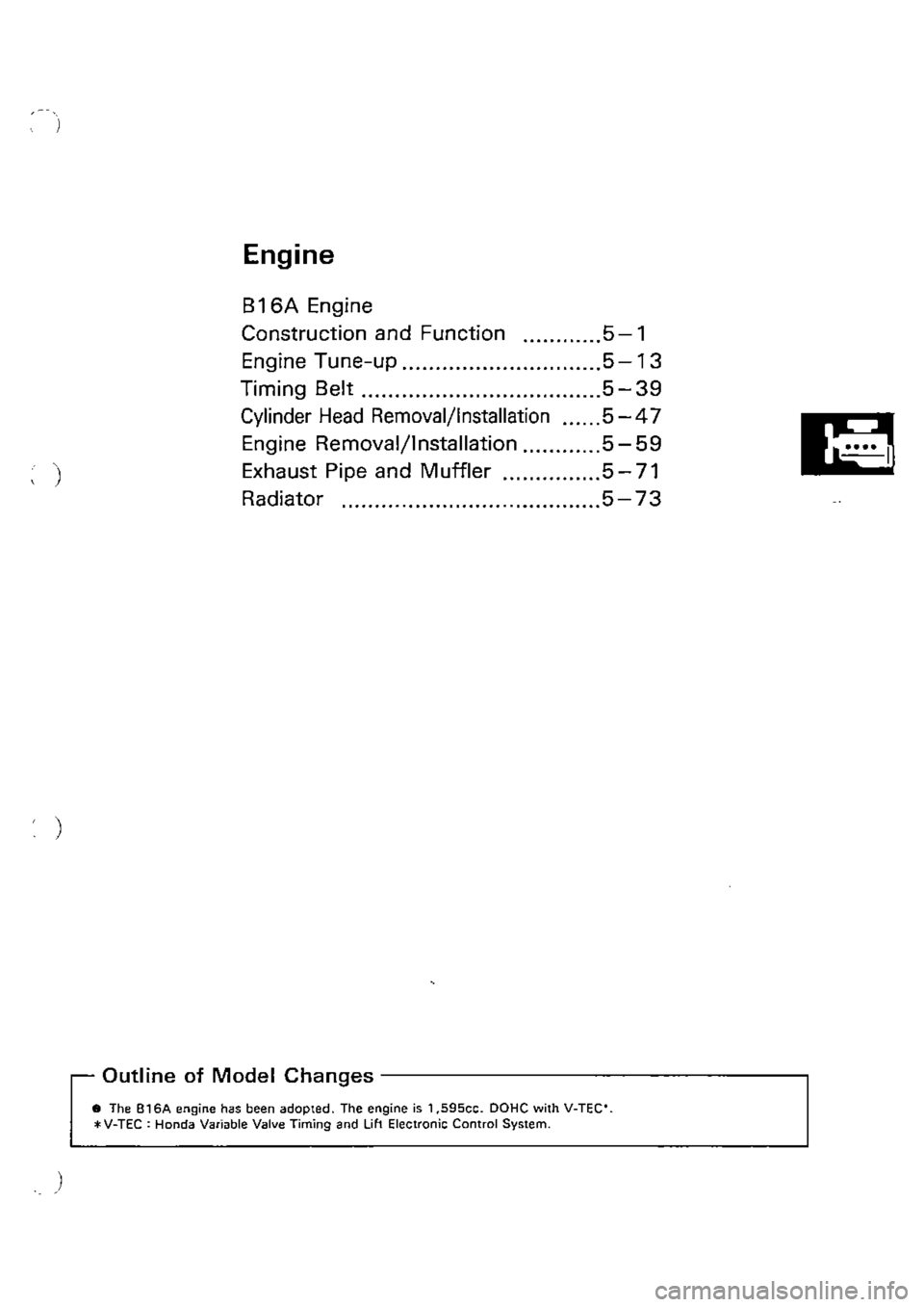 HONDA CIVIC 1989 4.G Supplement Repair Manual HONDA CIVIC 1989 4.G Supplement Repair Manual