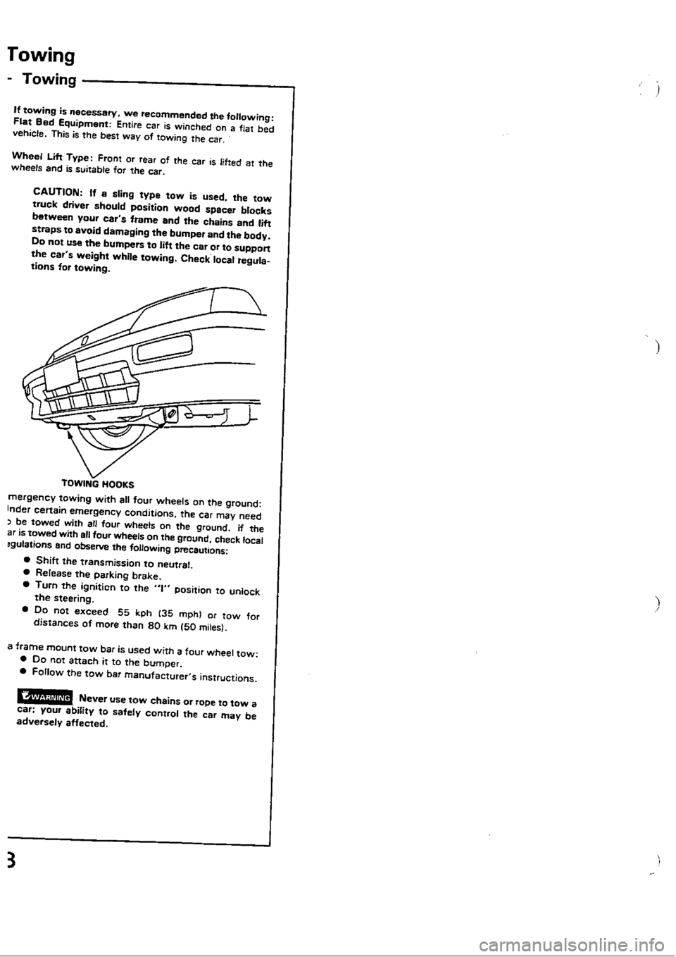 HONDA CIVIC 1990 4.G User Guide 