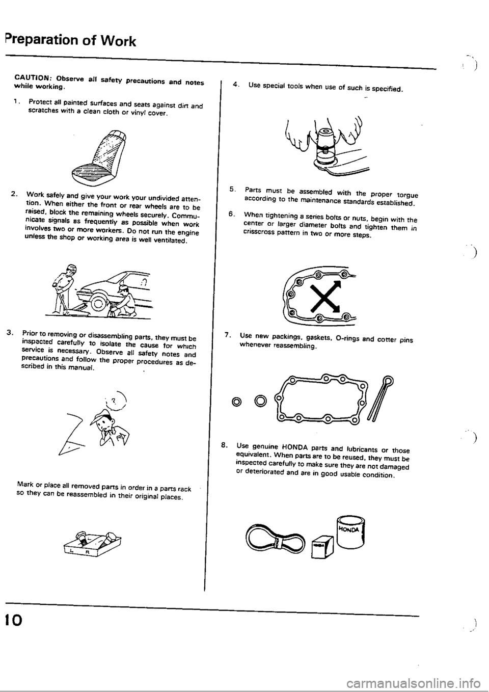 HONDA CIVIC 1990 4.G User Guide 