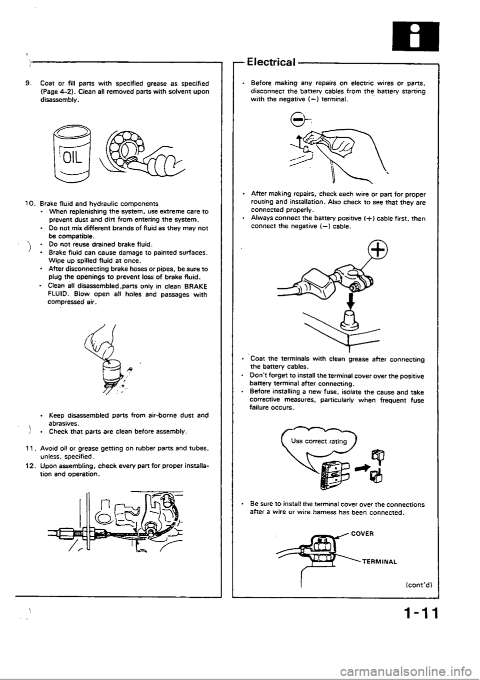 HONDA CIVIC 1990 4.G User Guide 