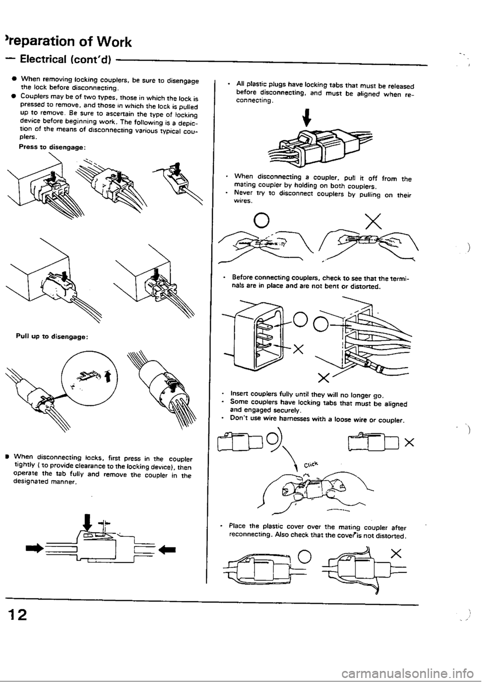 HONDA CIVIC 1990 4.G User Guide 