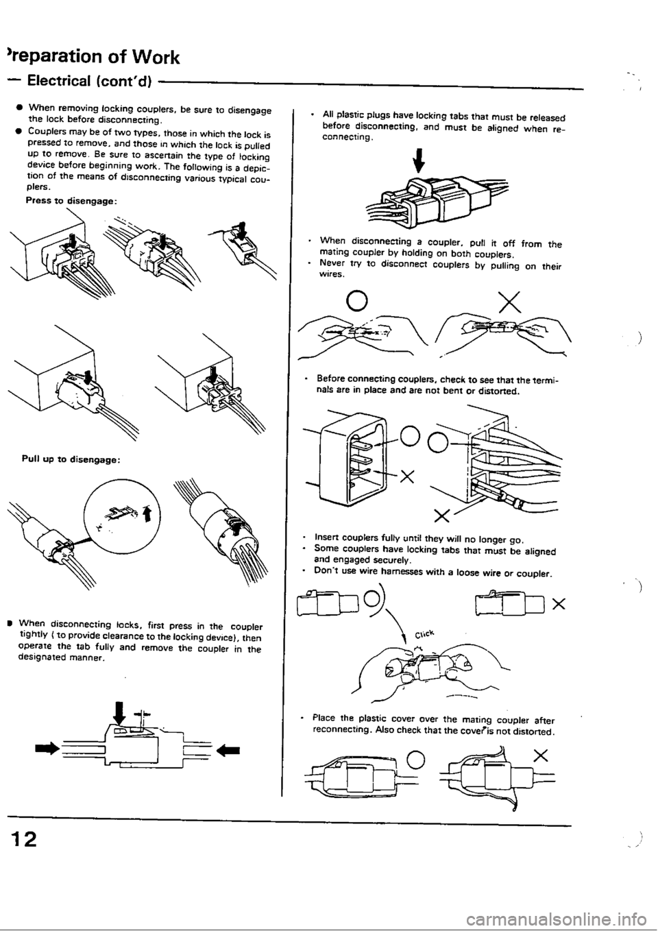 HONDA CIVIC 1988 4.G User Guide 