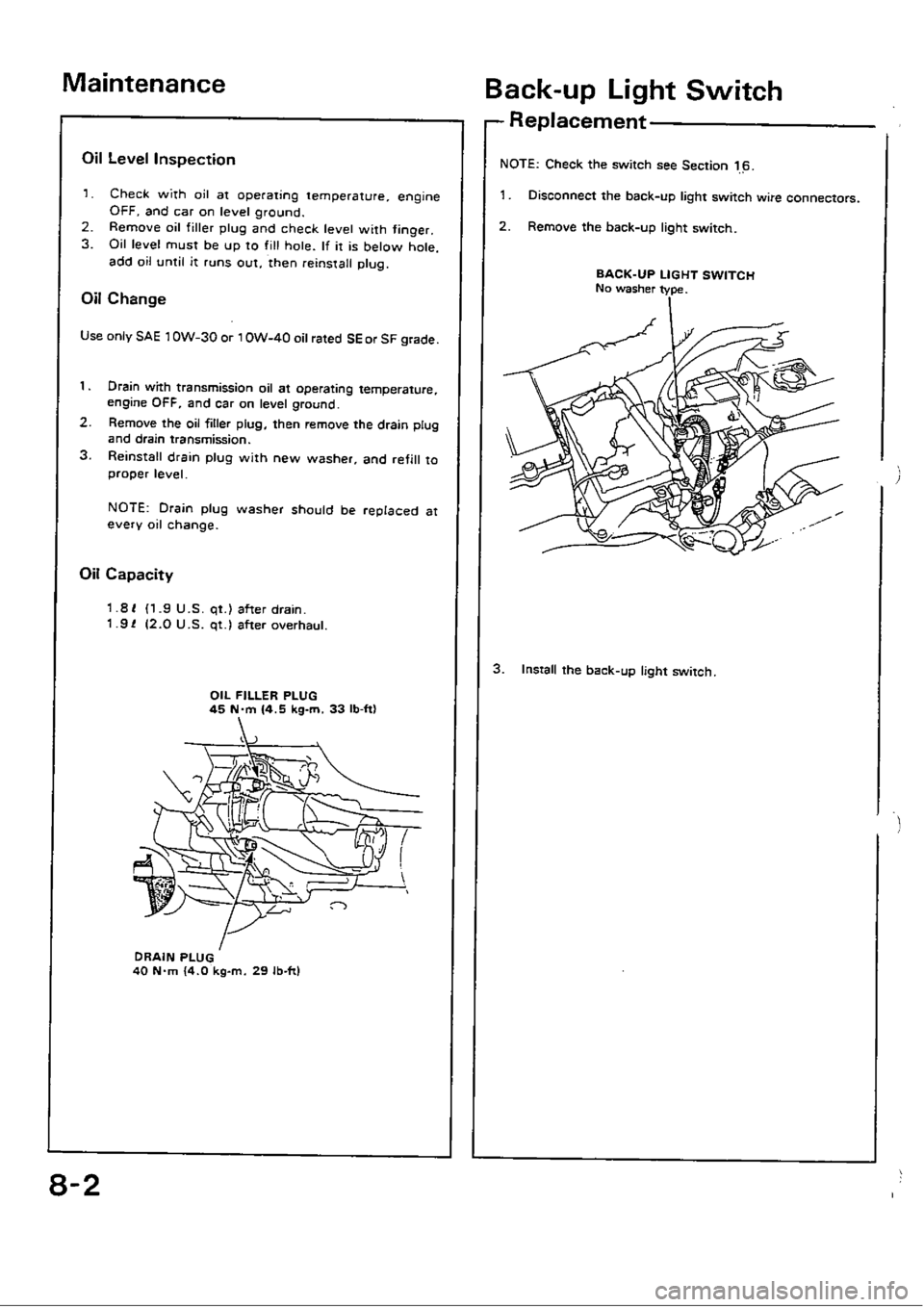 HONDA CIVIC 1989 4.G Workshop Manual HONDA CIVIC 1989 4.G Workshop Manual