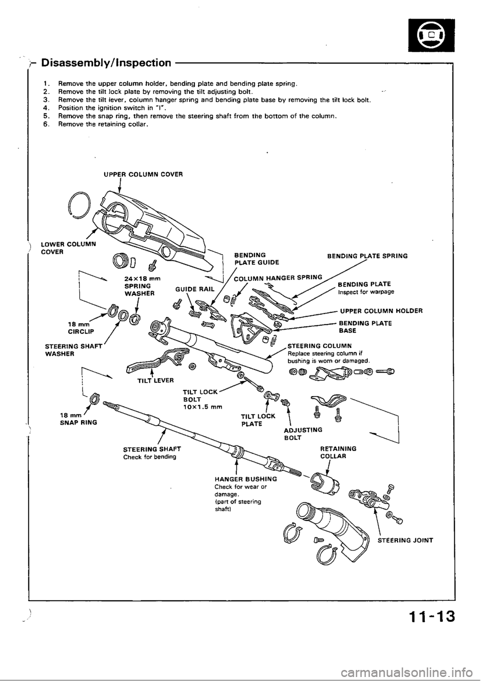 HONDA CIVIC 1989 4.G Workshop Manual HONDA CIVIC 1989 4.G Workshop Manual