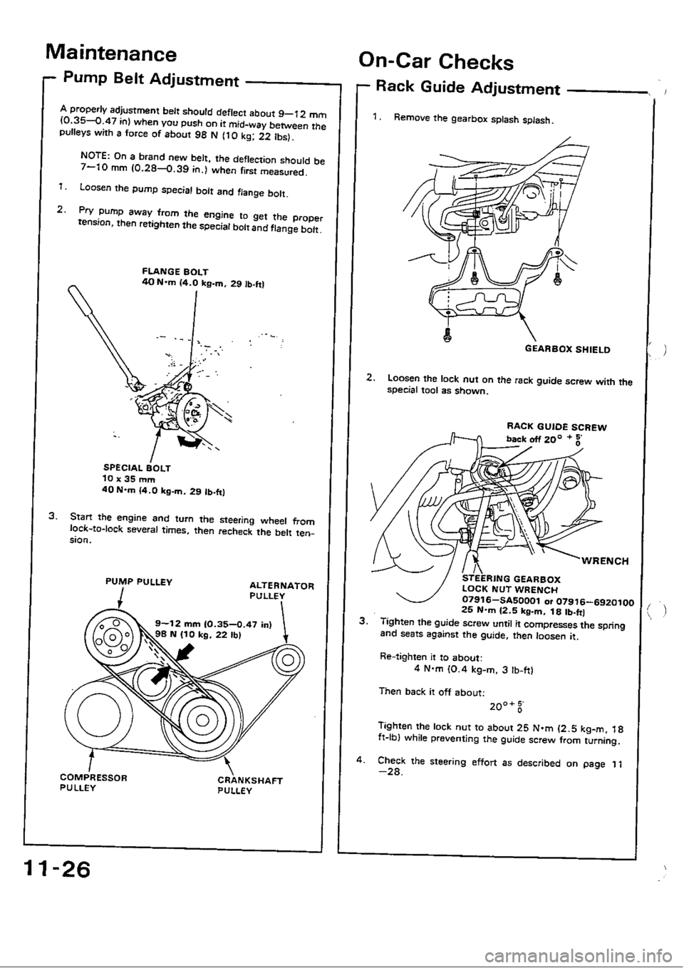 HONDA CIVIC 1989 4.G Workshop Manual HONDA CIVIC 1989 4.G Workshop Manual