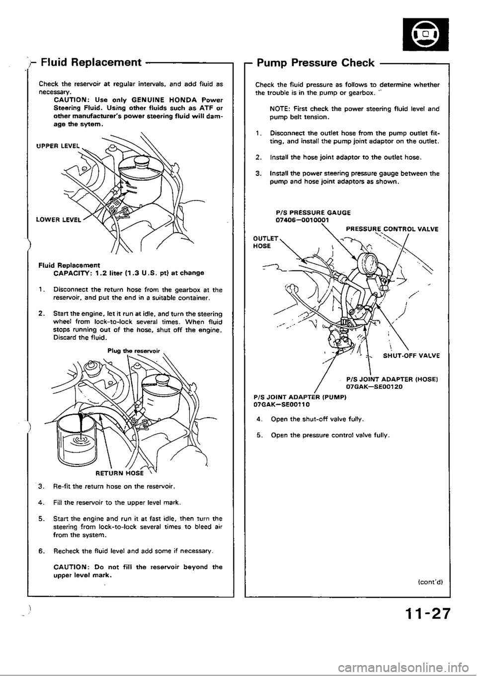 HONDA CIVIC 1989 4.G Workshop Manual HONDA CIVIC 1989 4.G Workshop Manual