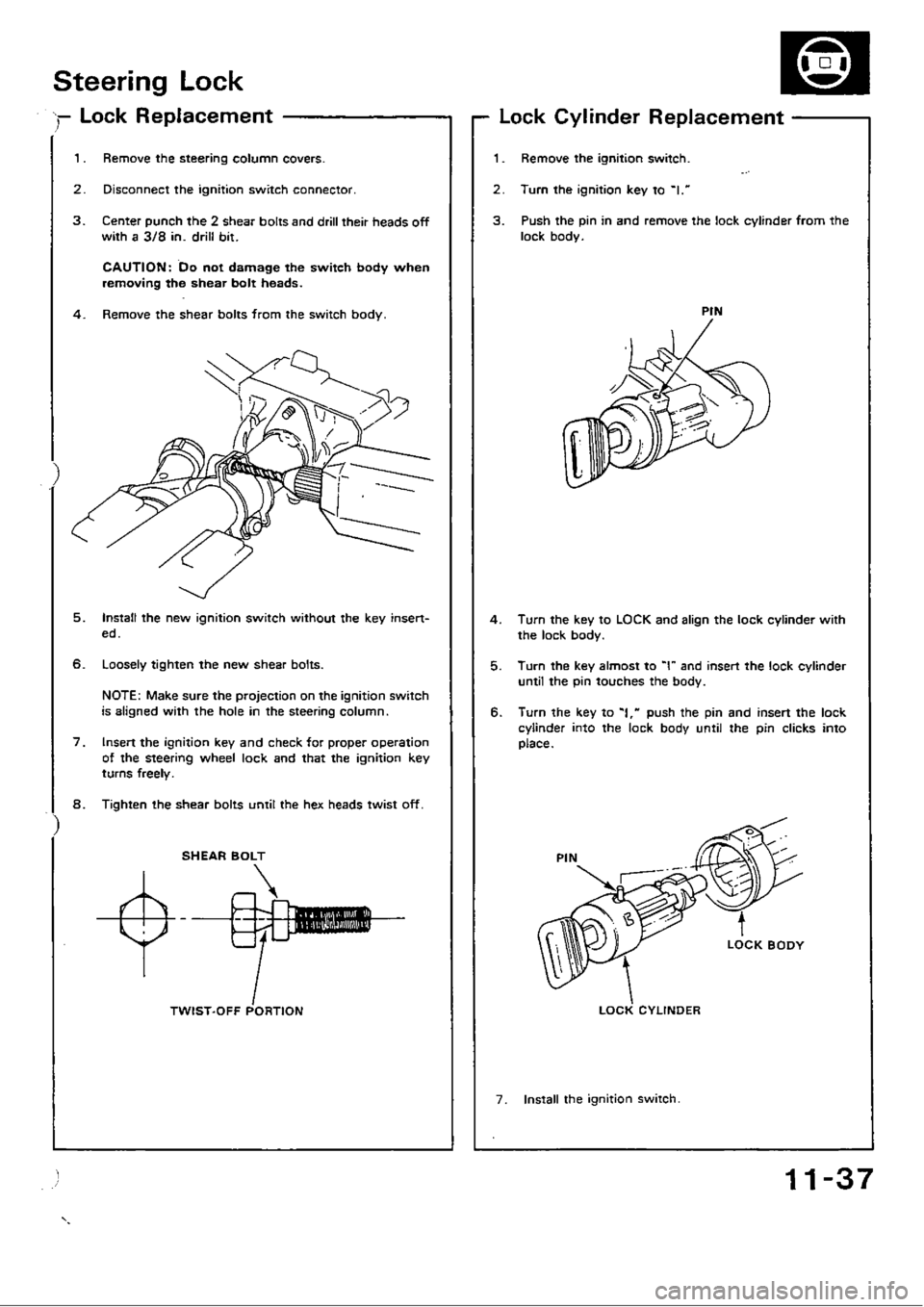 HONDA CIVIC 1988 4.G Workshop Manual HONDA CIVIC 1988 4.G Workshop Manual