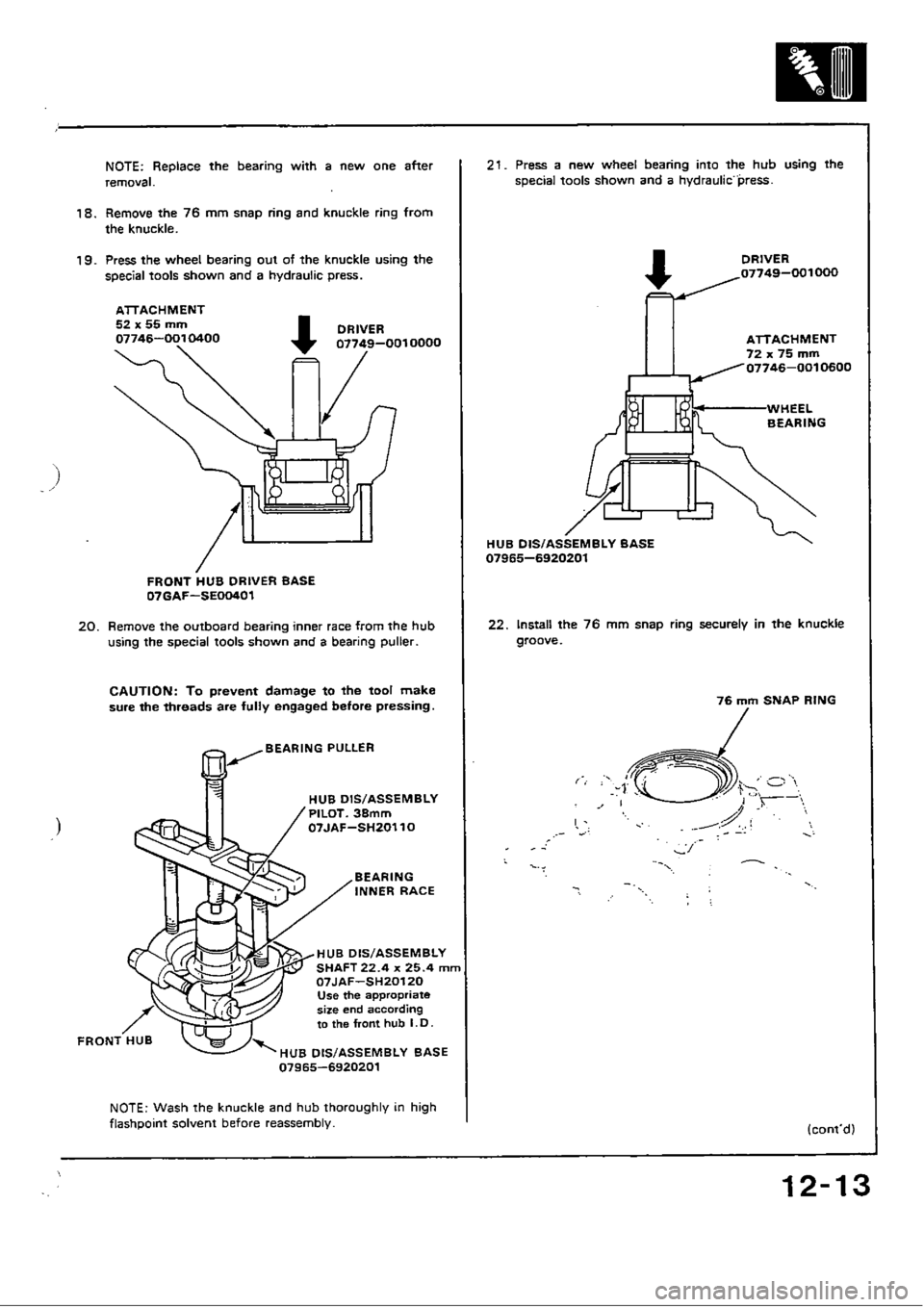 HONDA CIVIC 1988 4.G Workshop Manual HONDA CIVIC 1988 4.G Workshop Manual