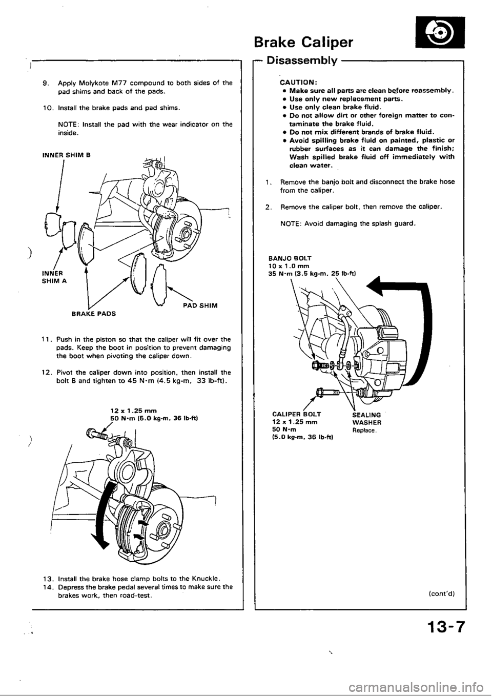HONDA CIVIC 1988 4.G Workshop Manual HONDA CIVIC 1988 4.G Workshop Manual