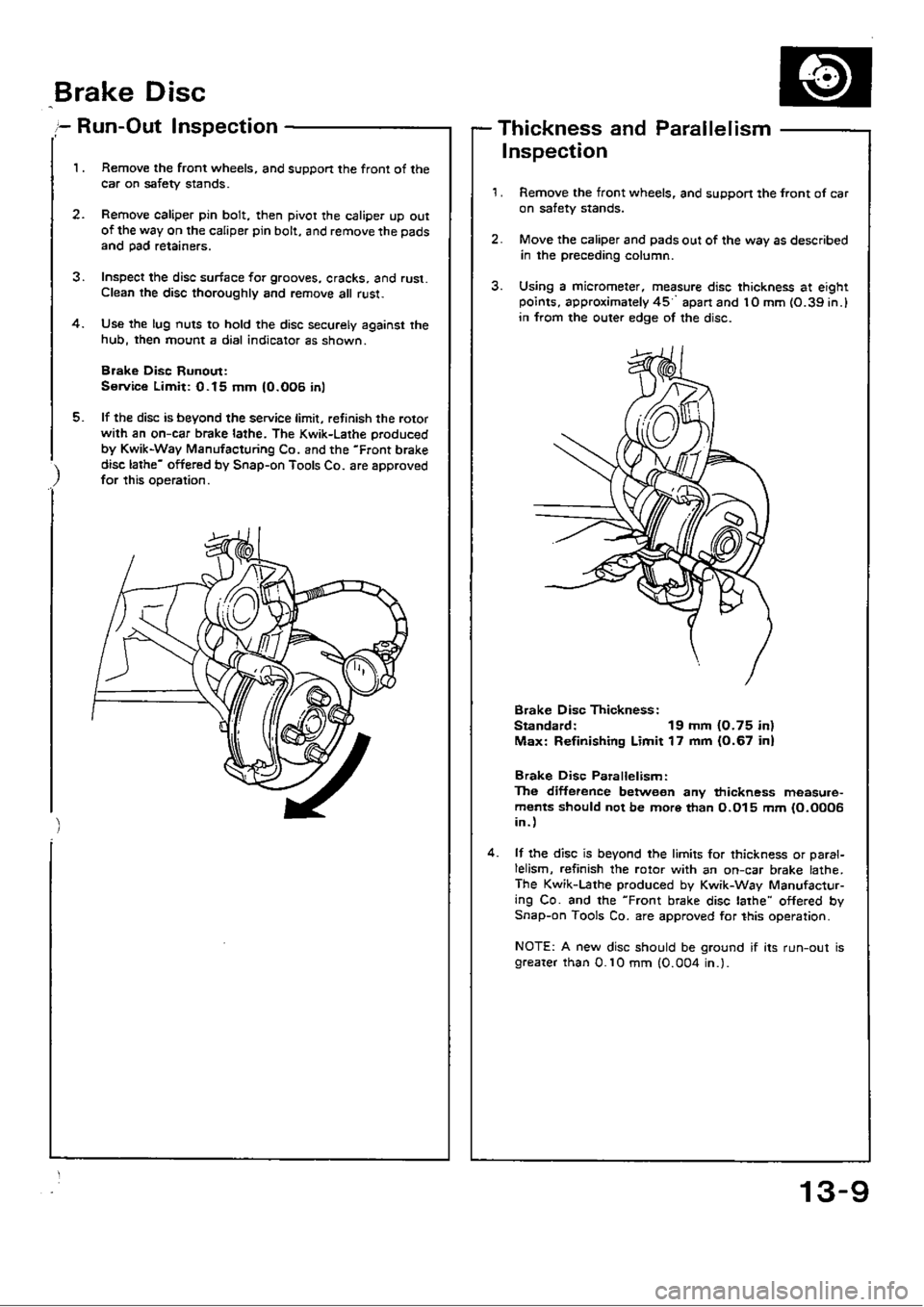 HONDA CIVIC 1988 4.G Workshop Manual HONDA CIVIC 1988 4.G Workshop Manual