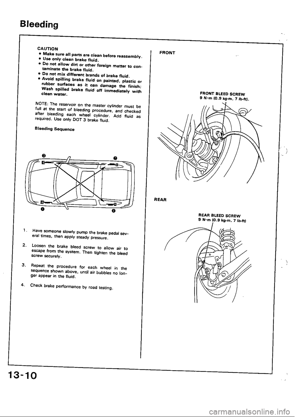 HONDA CIVIC 1988 4.G Workshop Manual HONDA CIVIC 1988 4.G Workshop Manual