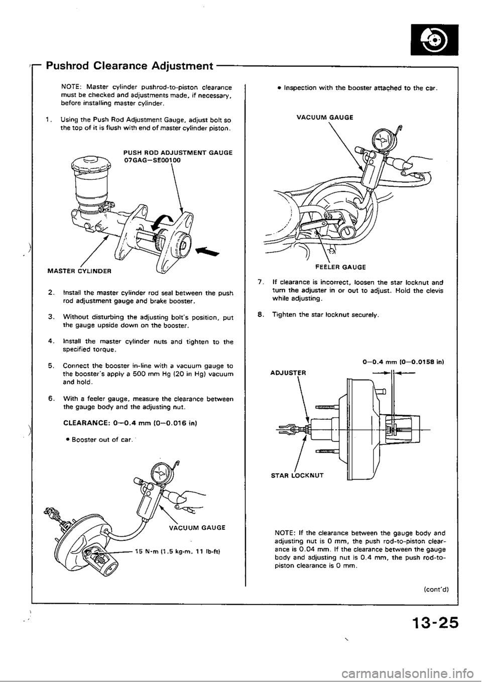 HONDA CIVIC 1988 4.G Workshop Manual HONDA CIVIC 1988 4.G Workshop Manual