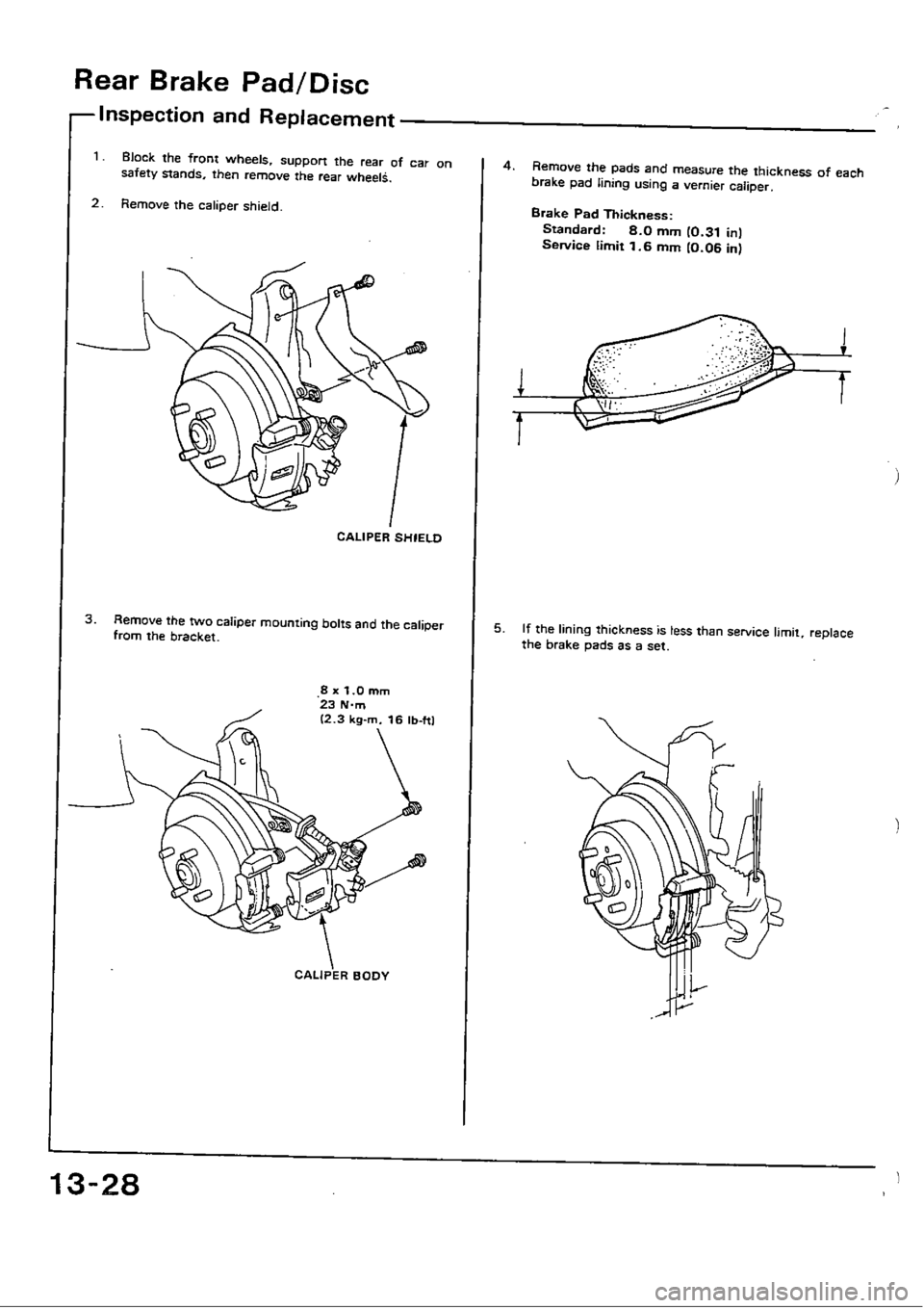HONDA CIVIC 1989 4.G Workshop Manual HONDA CIVIC 1989 4.G Workshop Manual