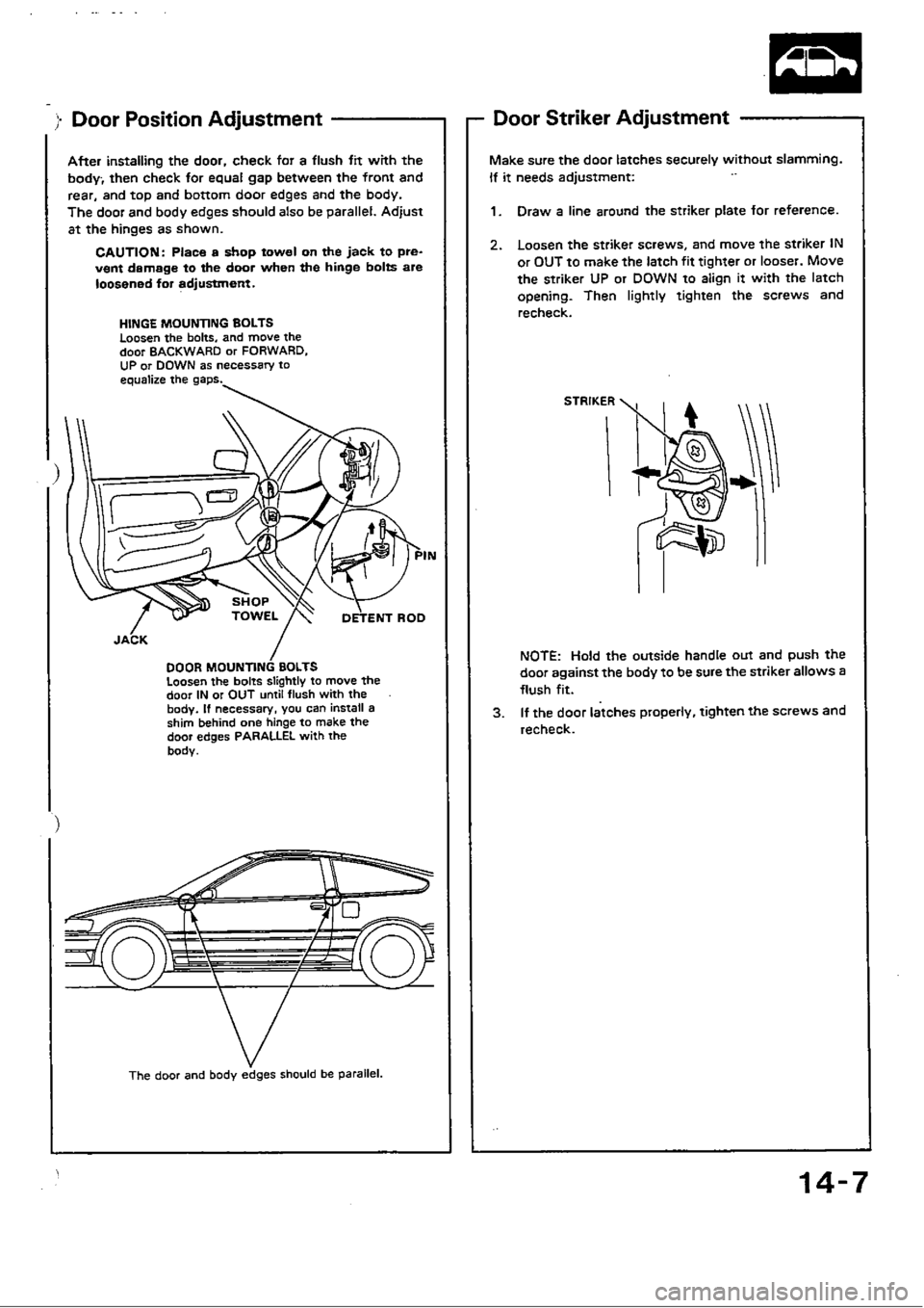 HONDA CIVIC 1989 4.G Workshop Manual HONDA CIVIC 1989 4.G Workshop Manual