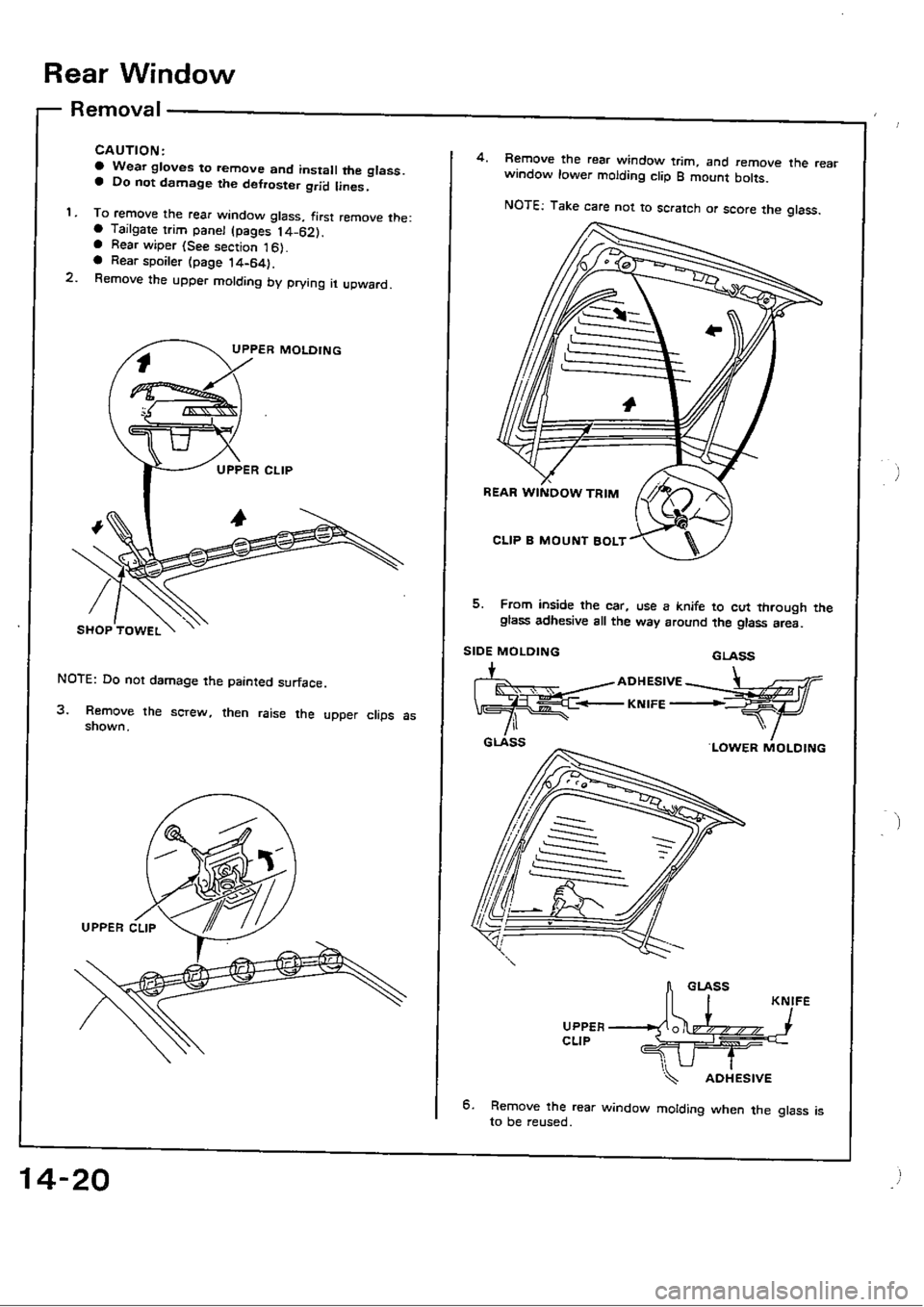 HONDA CIVIC 1988 4.G Workshop Manual HONDA CIVIC 1988 4.G Workshop Manual
