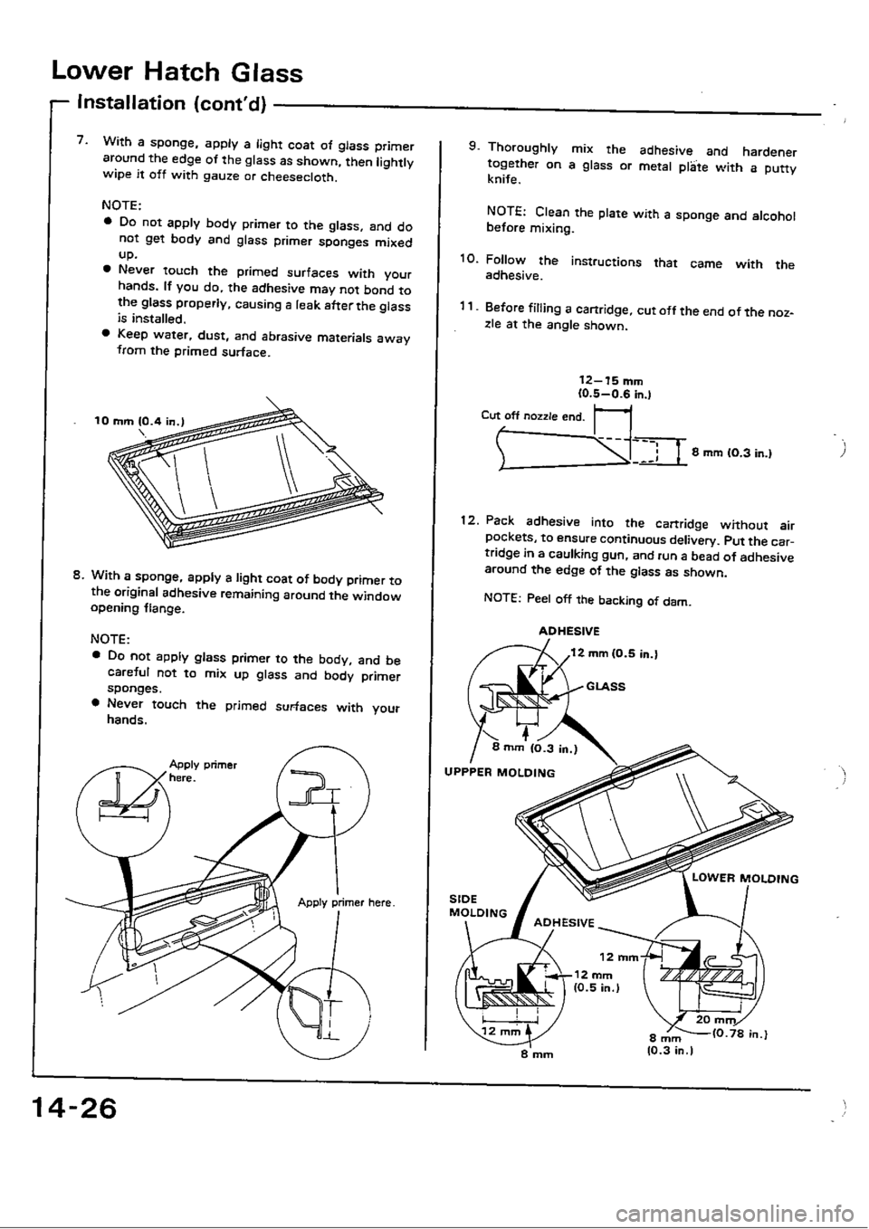 HONDA CIVIC 1988 4.G Workshop Manual HONDA CIVIC 1988 4.G Workshop Manual