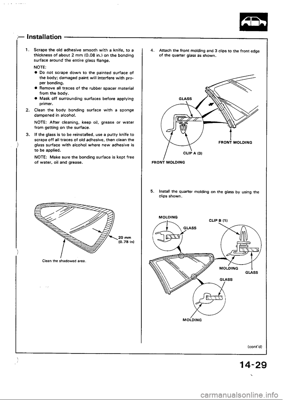 HONDA CIVIC 1988 4.G Workshop Manual HONDA CIVIC 1988 4.G Workshop Manual
