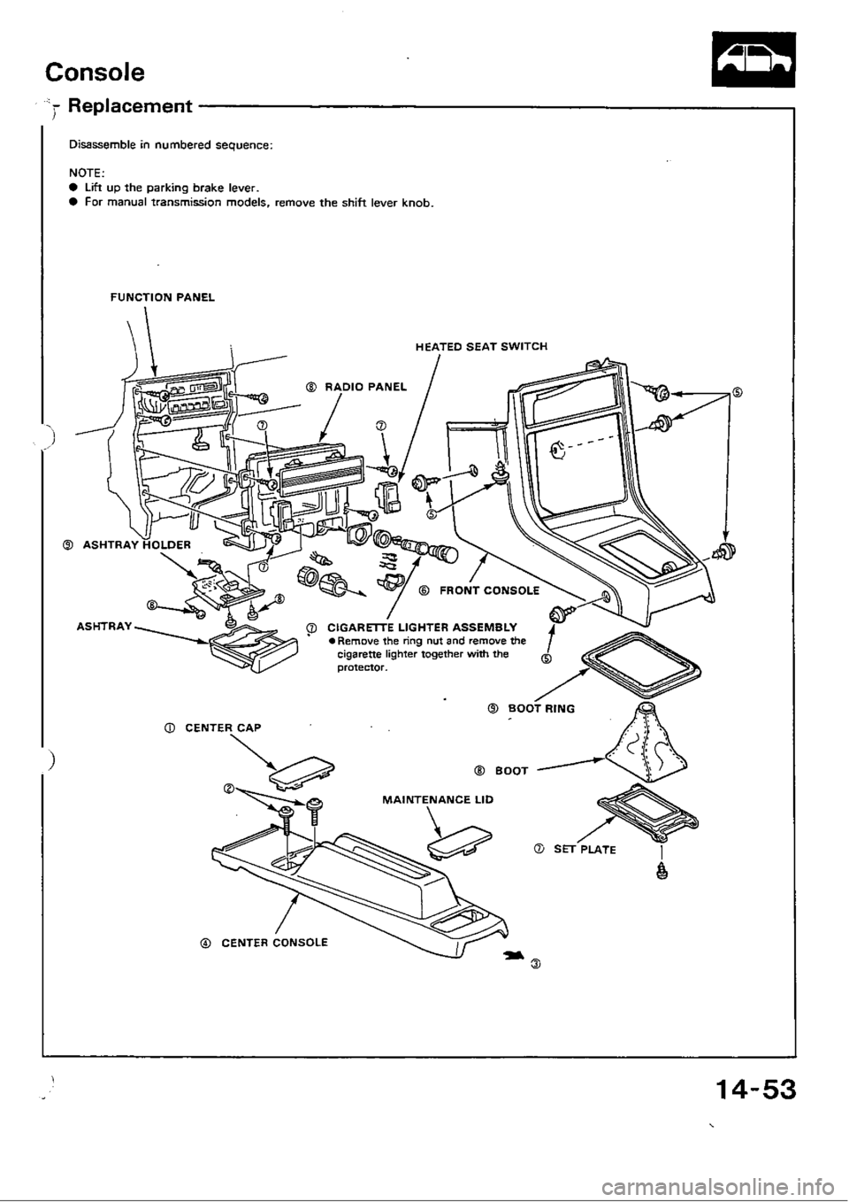 HONDA CIVIC 1988 4.G Workshop Manual HONDA CIVIC 1988 4.G Workshop Manual