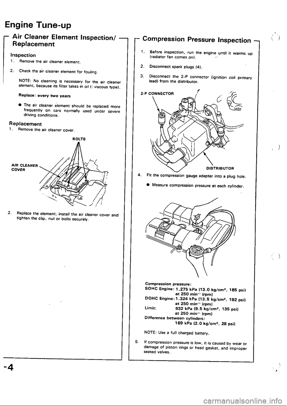 HONDA CIVIC 1990 4.G Service Manual 