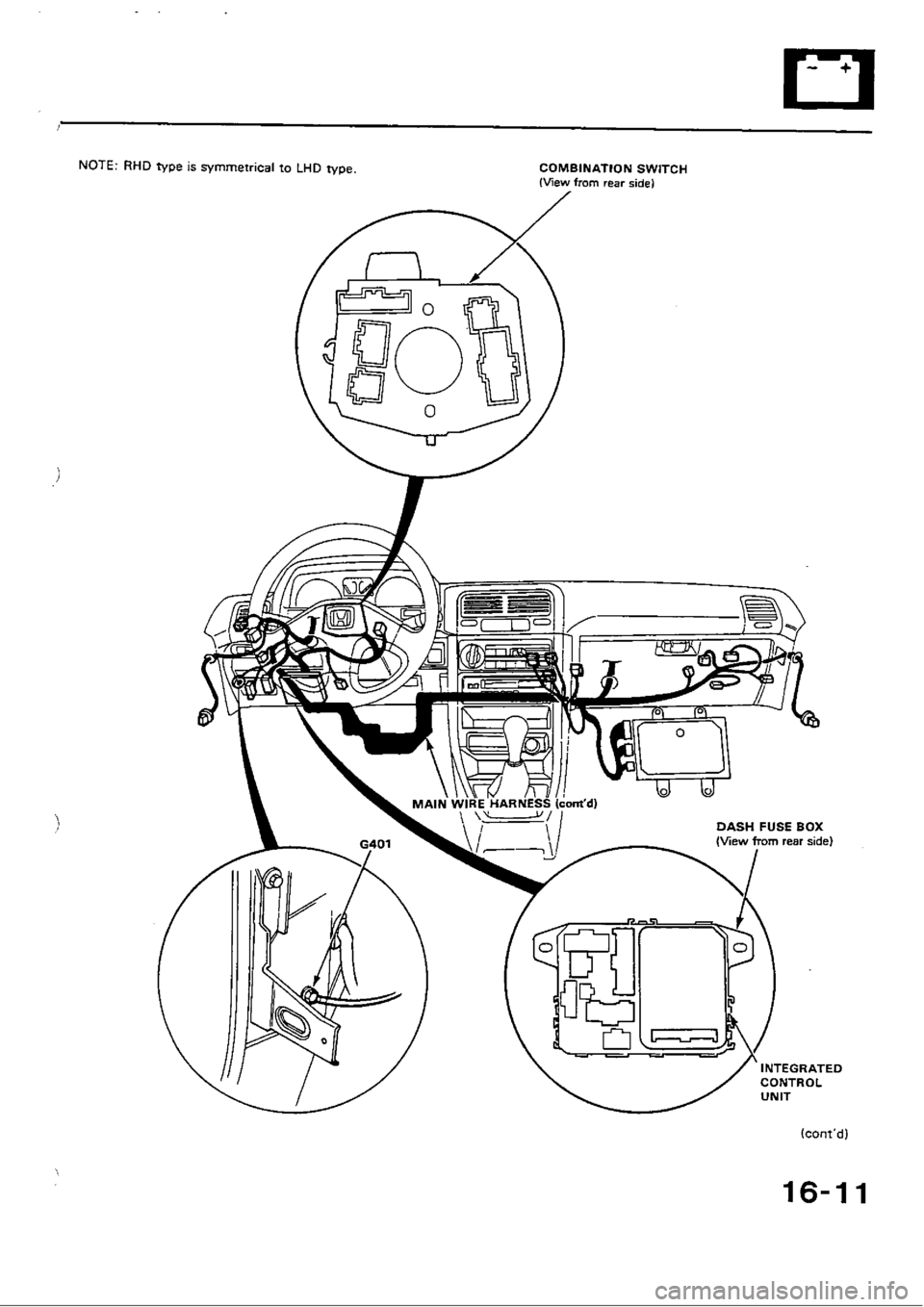 HONDA CIVIC 1988 4.G Workshop Manual HONDA CIVIC 1988 4.G Workshop Manual