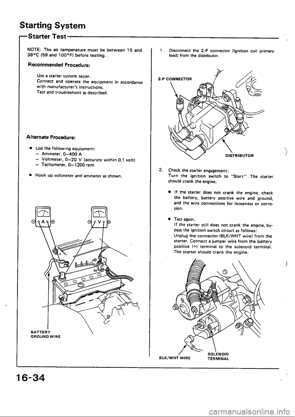 HONDA CIVIC 1988 4.G Workshop Manual HONDA CIVIC 1988 4.G Workshop Manual