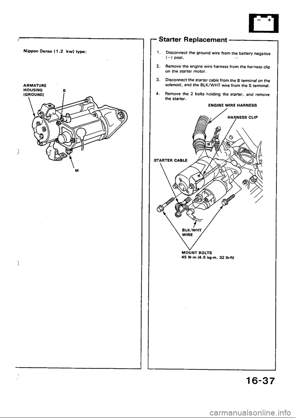 HONDA CIVIC 1988 4.G Workshop Manual HONDA CIVIC 1988 4.G Workshop Manual