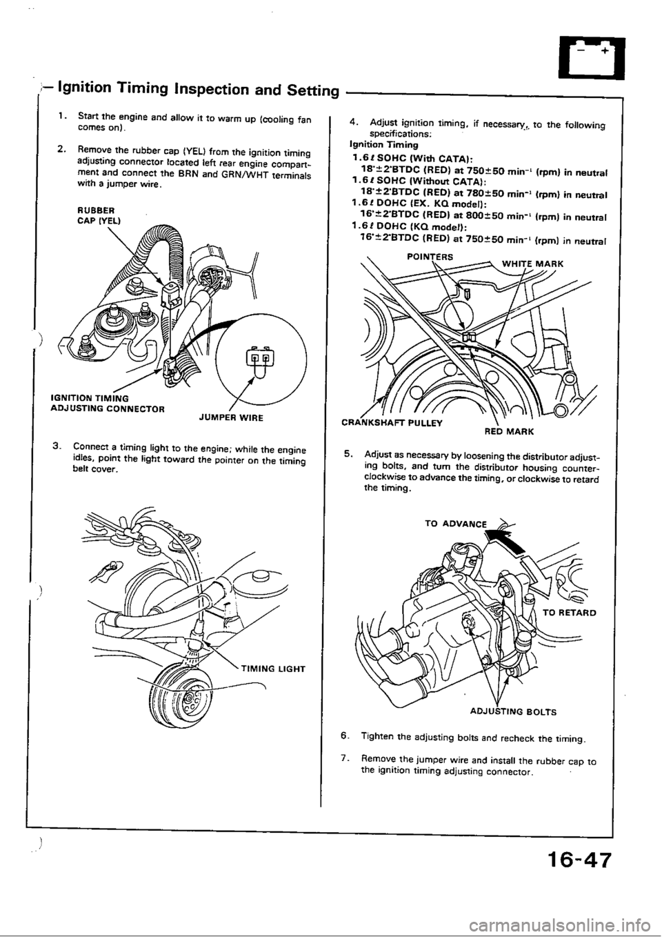 HONDA CIVIC 1988 4.G Workshop Manual HONDA CIVIC 1988 4.G Workshop Manual
