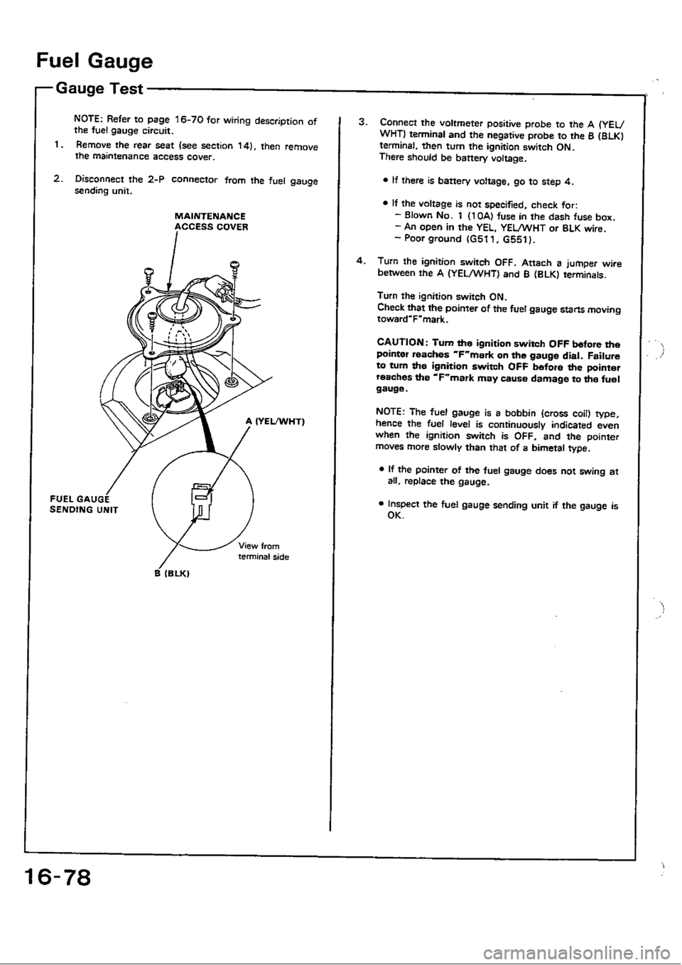 HONDA CIVIC 1988 4.G Workshop Manual HONDA CIVIC 1988 4.G Workshop Manual