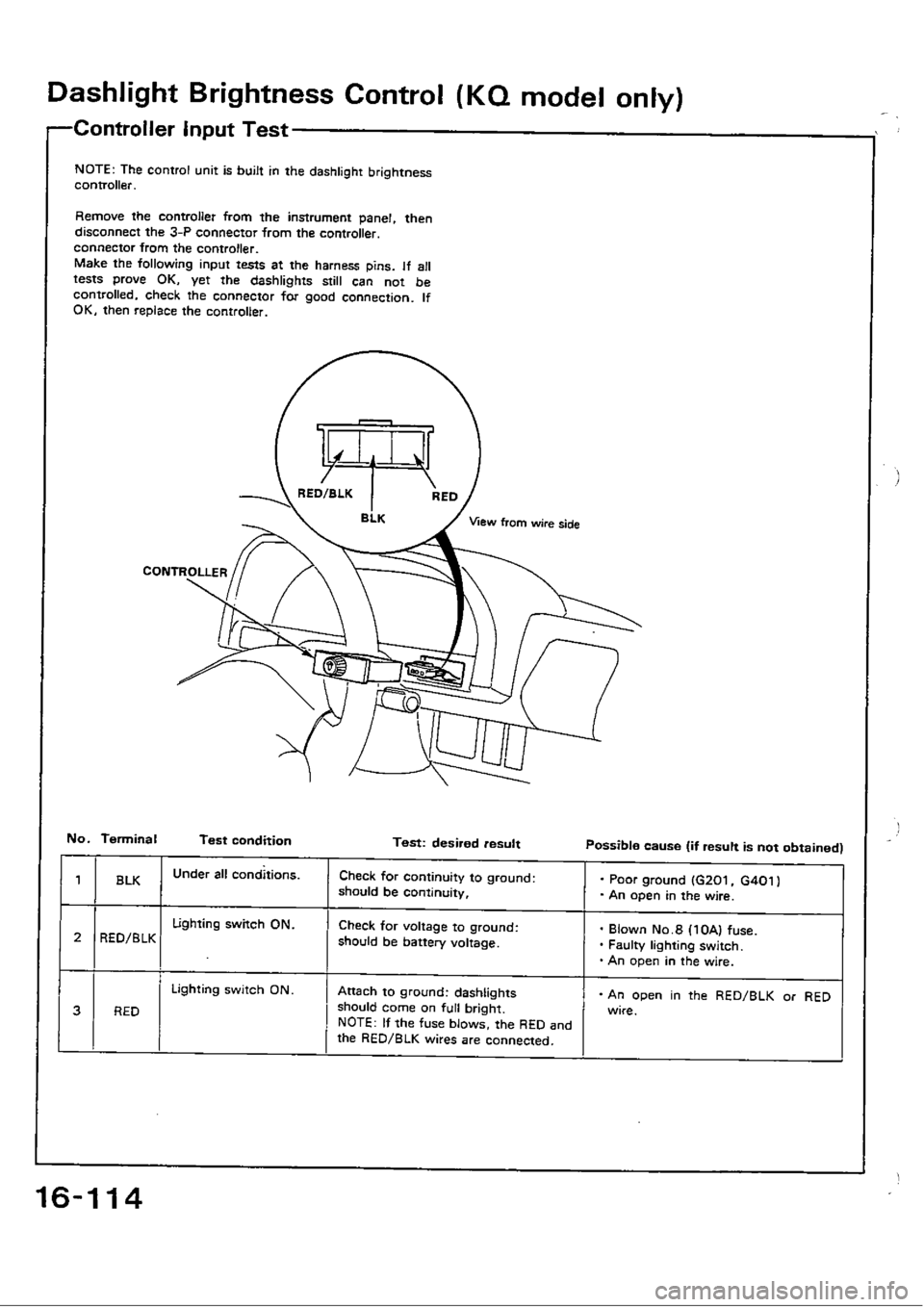 HONDA CIVIC 1988 4.G Workshop Manual HONDA CIVIC 1988 4.G Workshop Manual